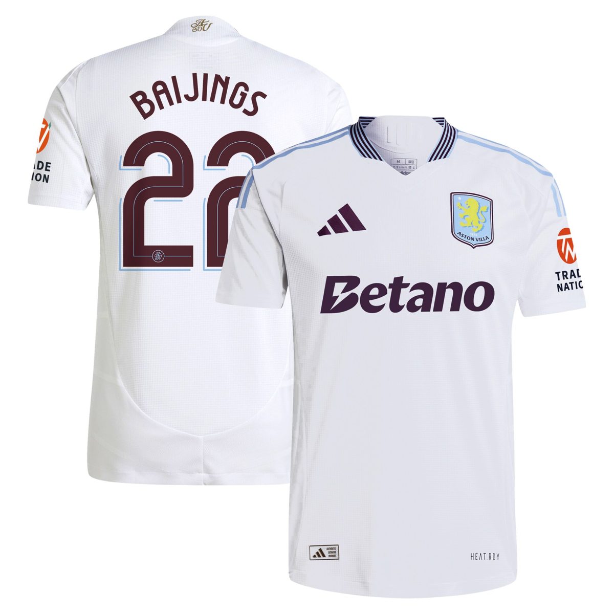 aston villa adidas away authentic shirt 2024-25 with baijings 22 cup printing Collection | Aston Villa Fan Shop