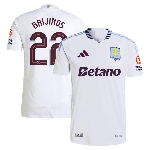 aston villa adidas away authentic shirt 2024-25 with baijings 22 cup printing Collection | Aston Villa Fan Shop