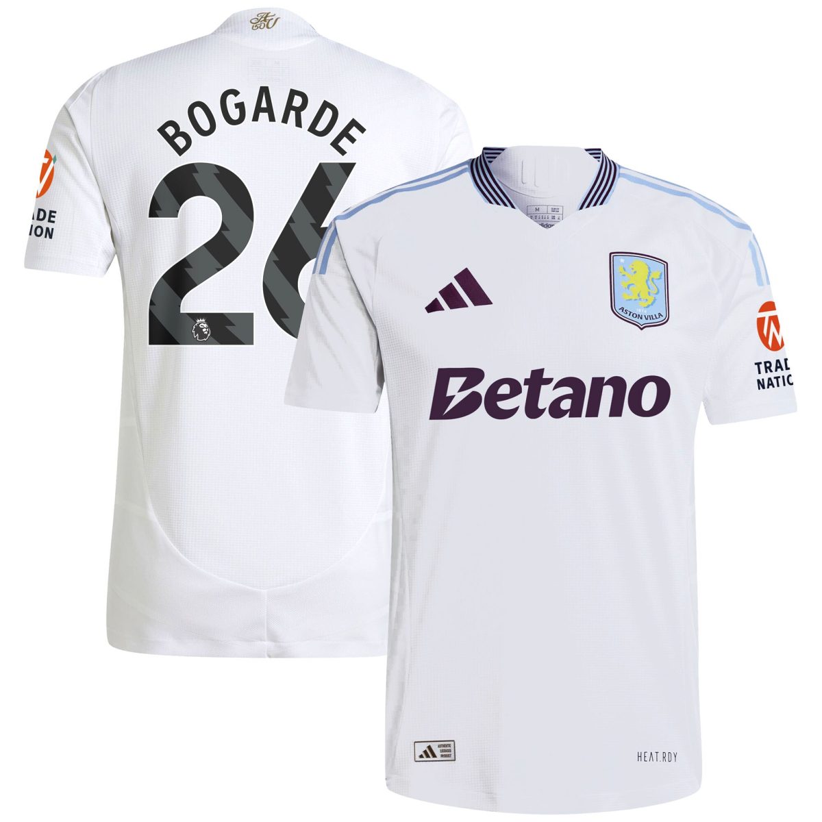 aston villa adidas away authentic shirt 2024-25 with bogarde 26 printing Collection | Aston Villa Fan Shop