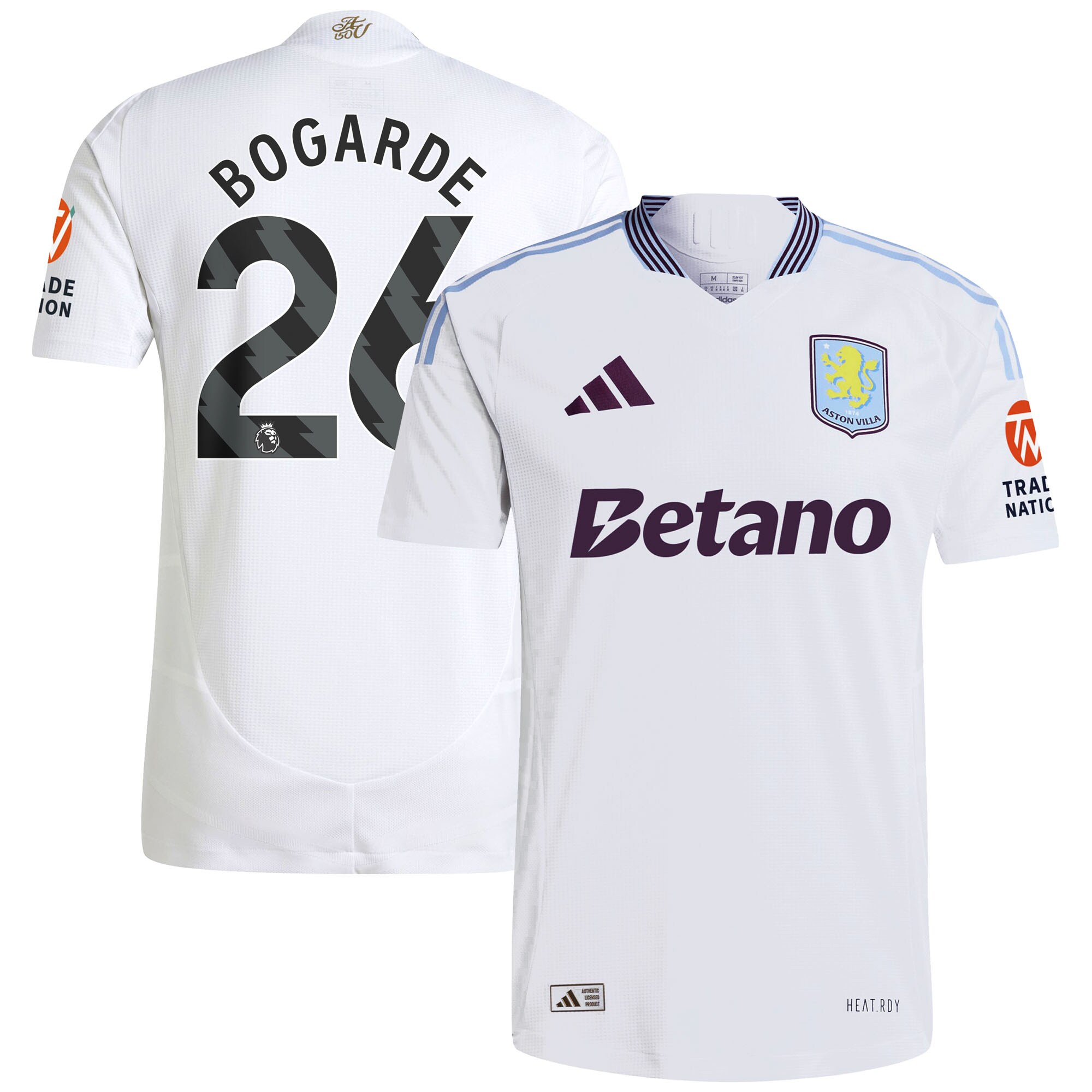 aston villa adidas away authentic shirt 2024-25 with bogarde 26 printing Collection | Aston Villa Fan Shop