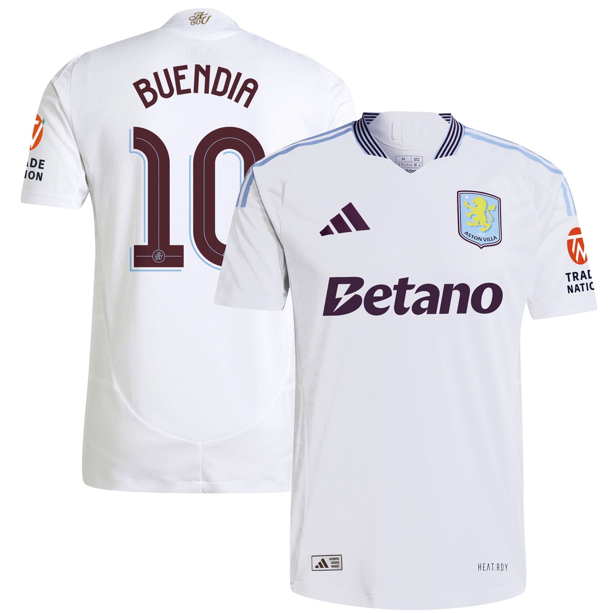 aston villa adidas away authentic shirt 2024-25 with buendia 10 cup printing Collection | Aston Villa Fan Shop