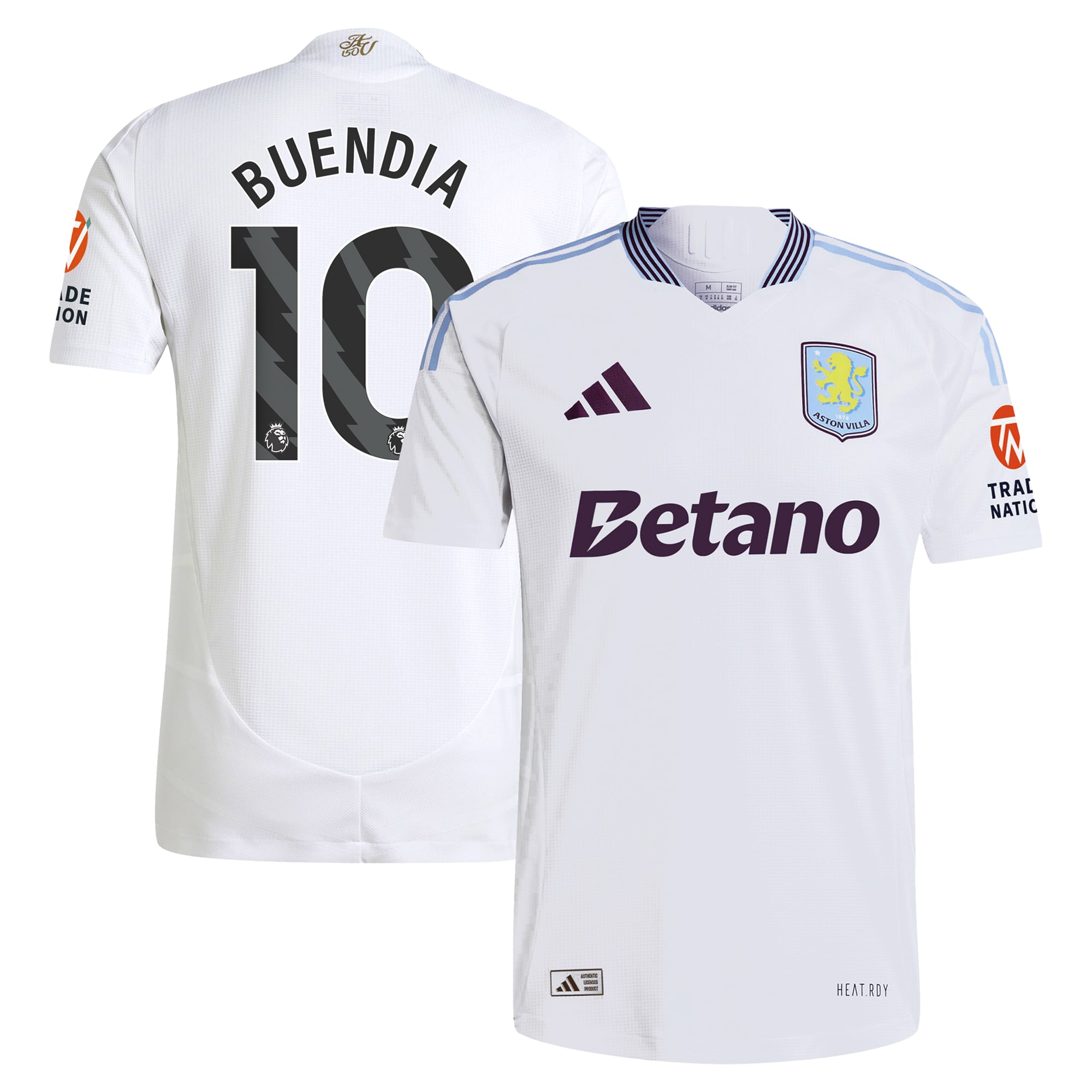 aston villa adidas away authentic shirt 2024-25 with buendia 10 printing Collection | Aston Villa Fan Shop