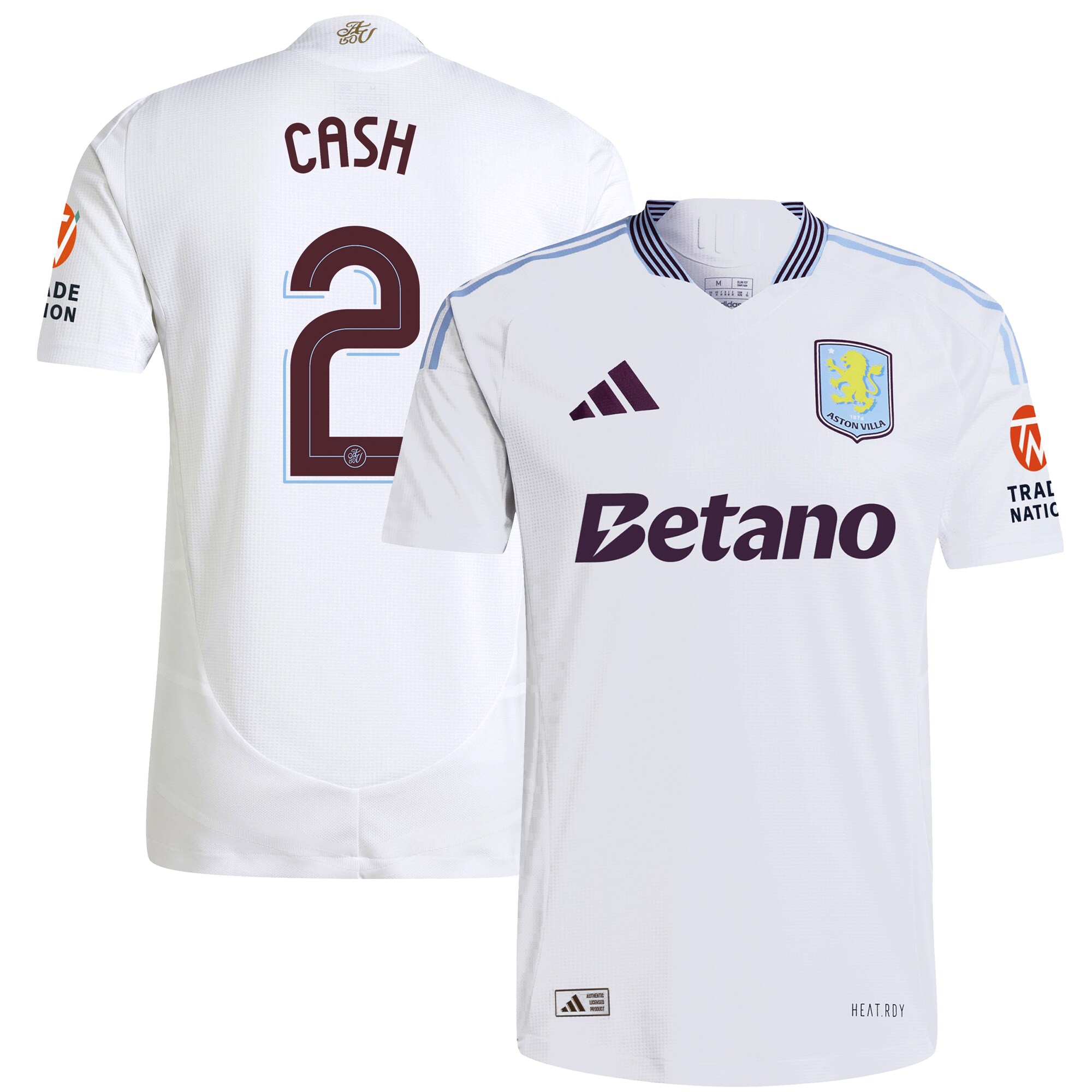 aston villa adidas away authentic shirt 2024-25 with cash 2 cup printing Collection | Aston Villa Fan Shop