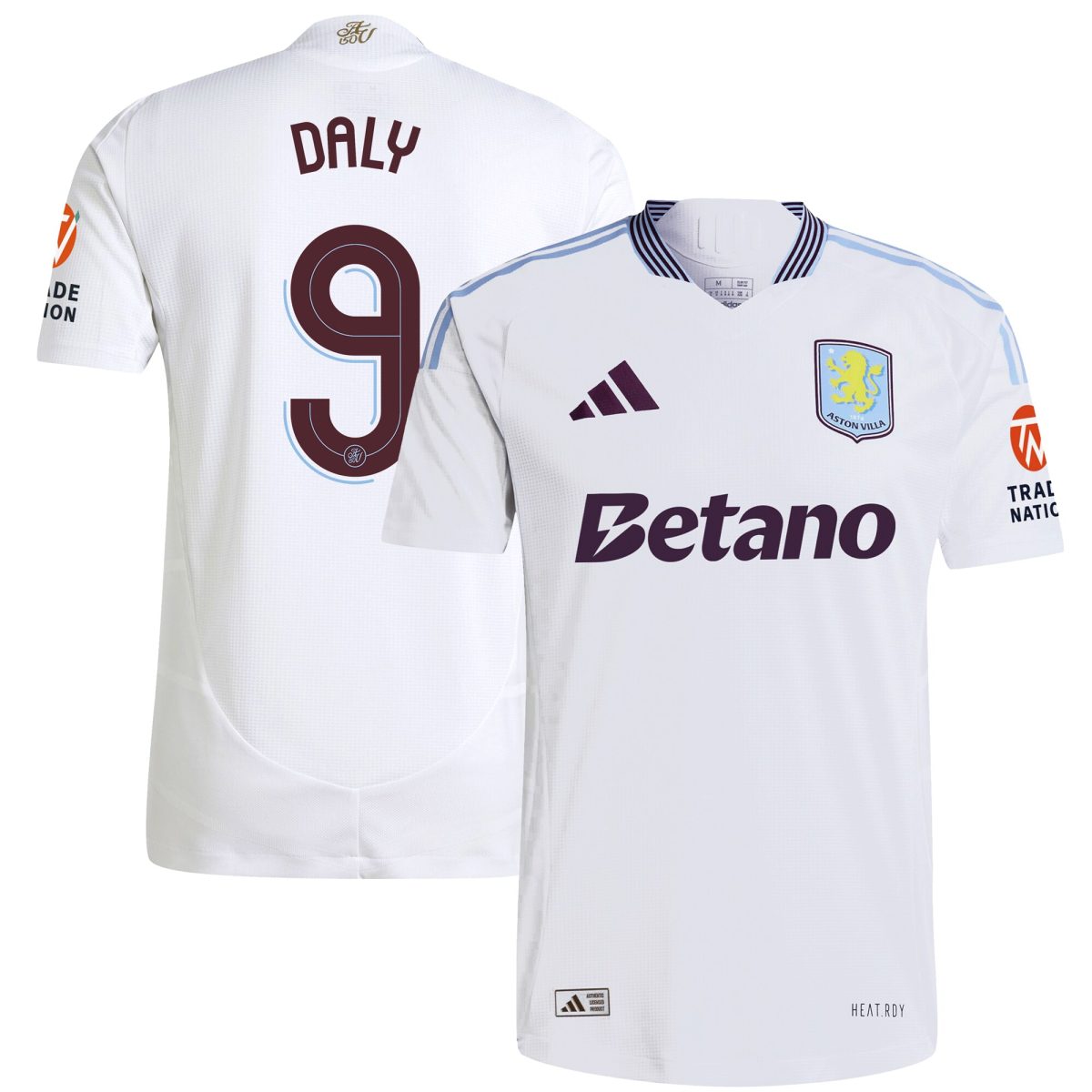 aston villa adidas away authentic shirt 2024-25 with daly 9 cup printing Collection | Aston Villa Fan Shop