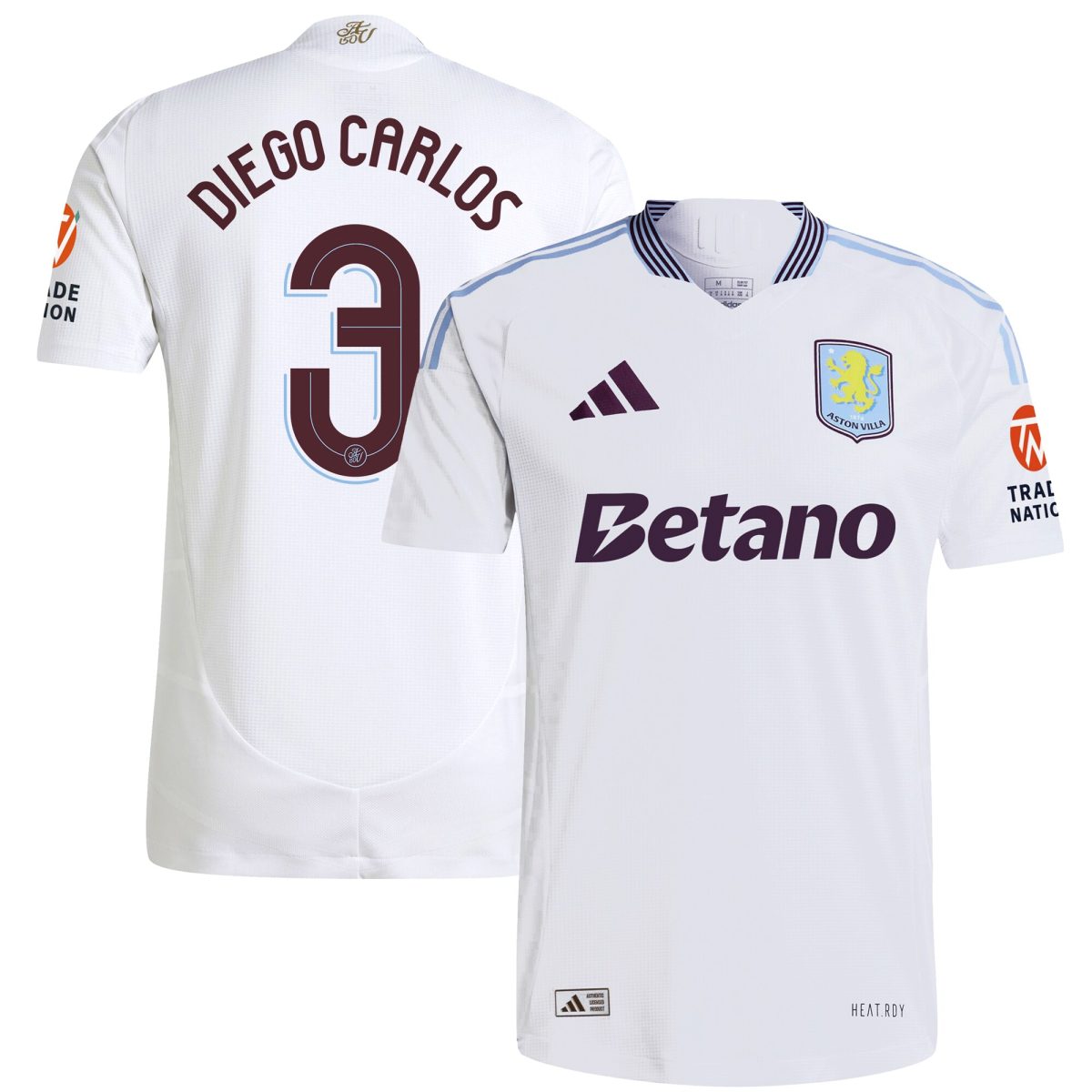 aston villa adidas away authentic shirt 2024-25 with diego carlos 3 cup printing Collection | Aston Villa Fan Shop
