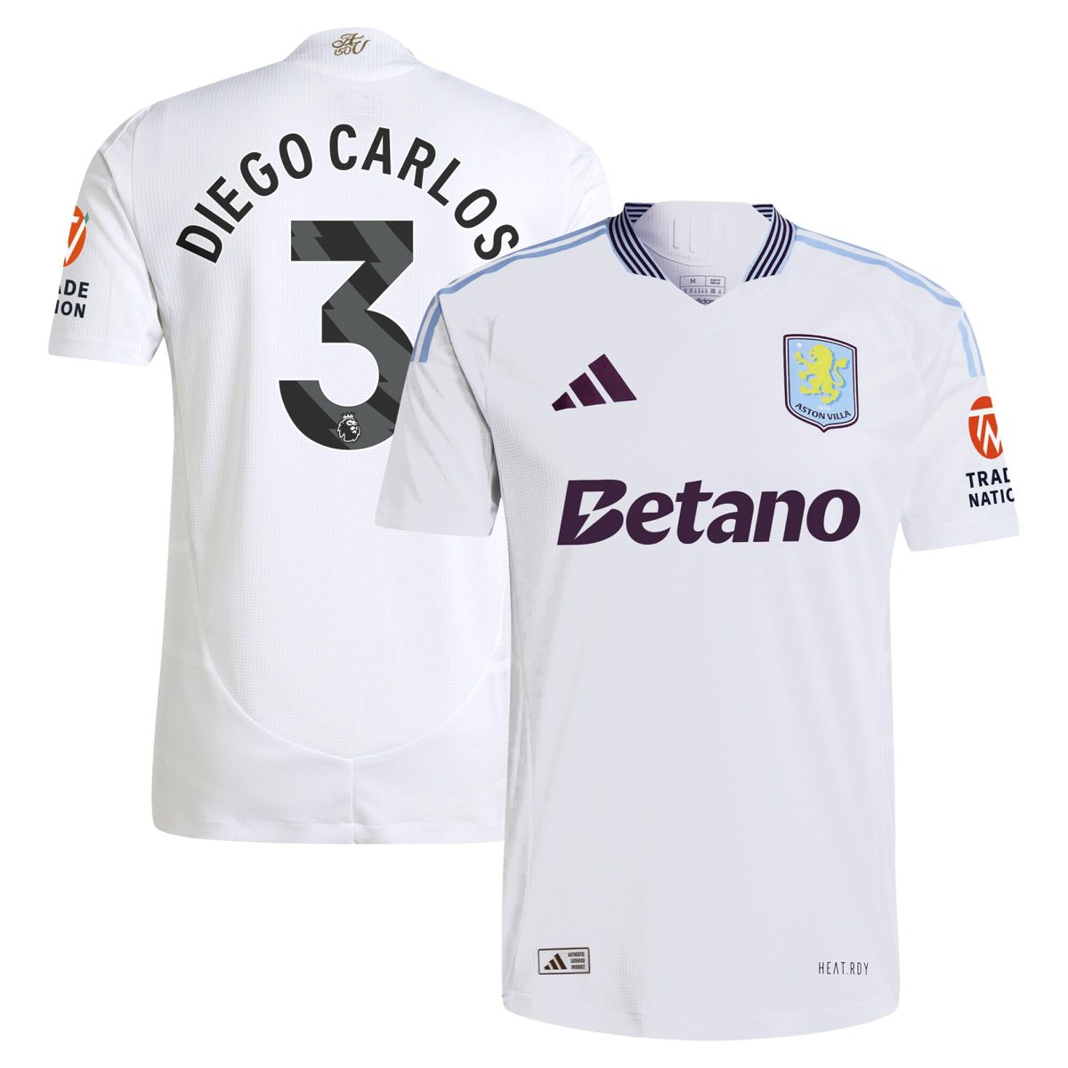 aston villa adidas away authentic shirt 2024-25 with diego carlos 3 printing Collection | Aston Villa Fan Shop