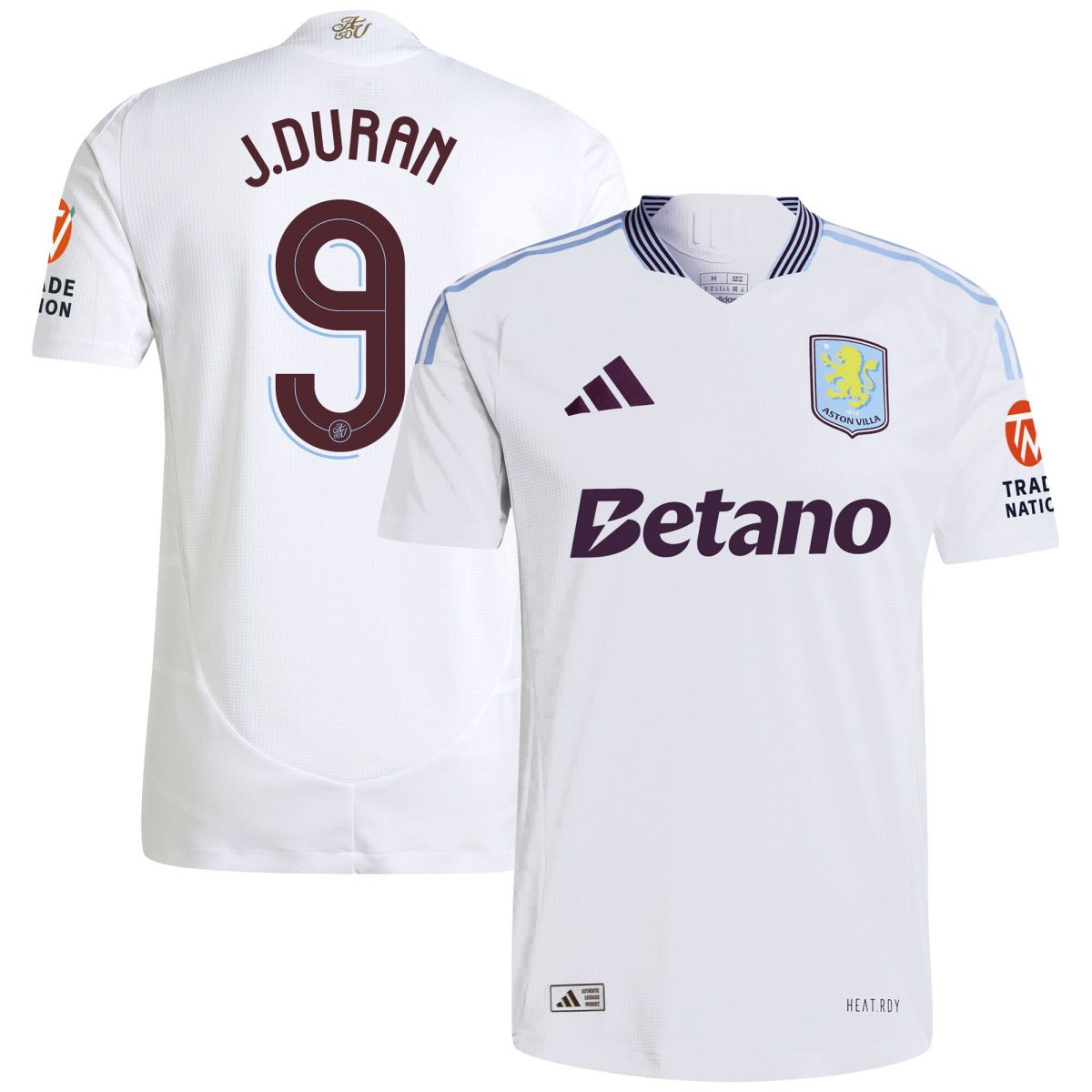 aston villa adidas away authentic shirt 2024-25 with duran 9 cup printing Collection | Aston Villa Fan Shop