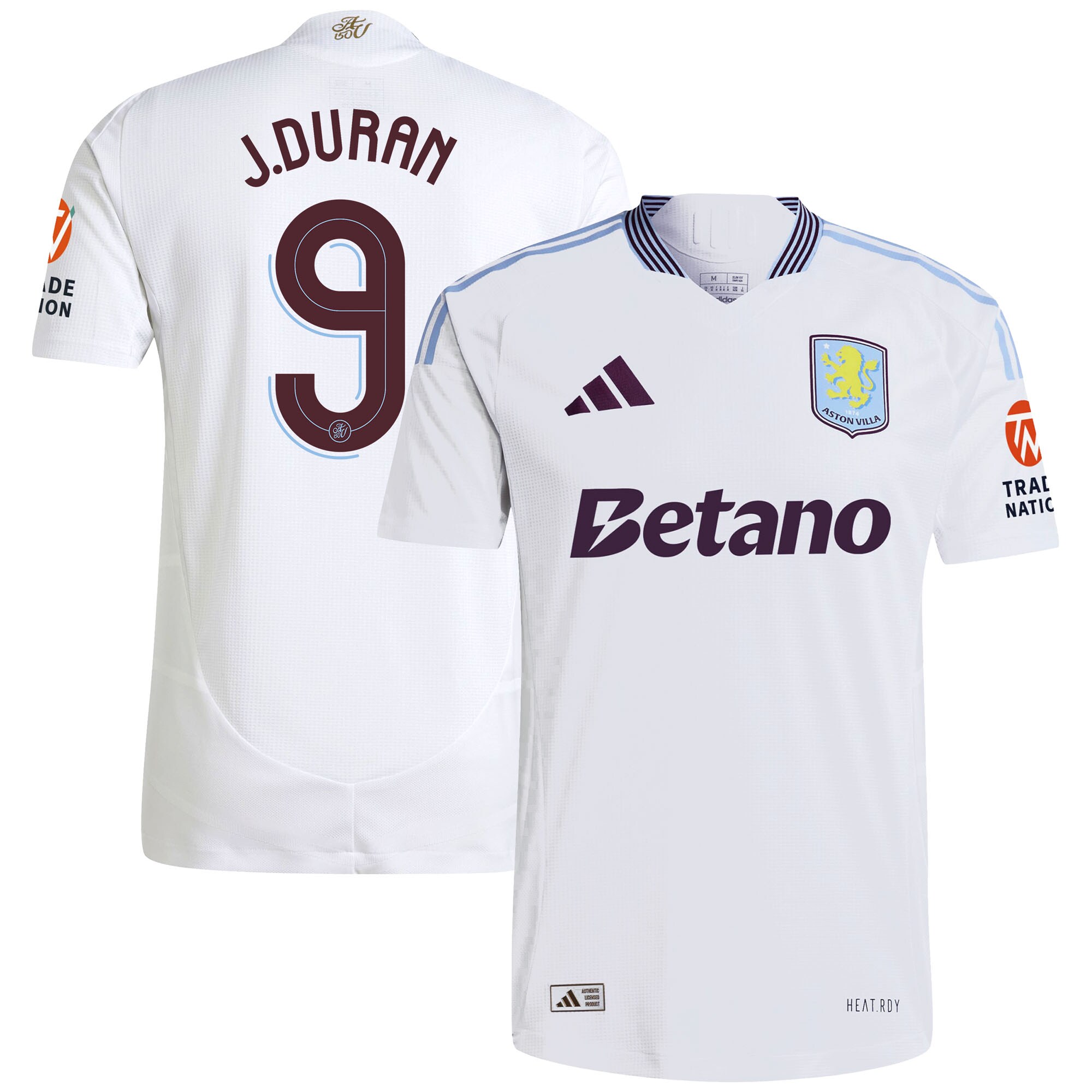 aston villa adidas away authentic shirt 2024-25 with duran 9 cup printing Collection | Aston Villa Fan Shop