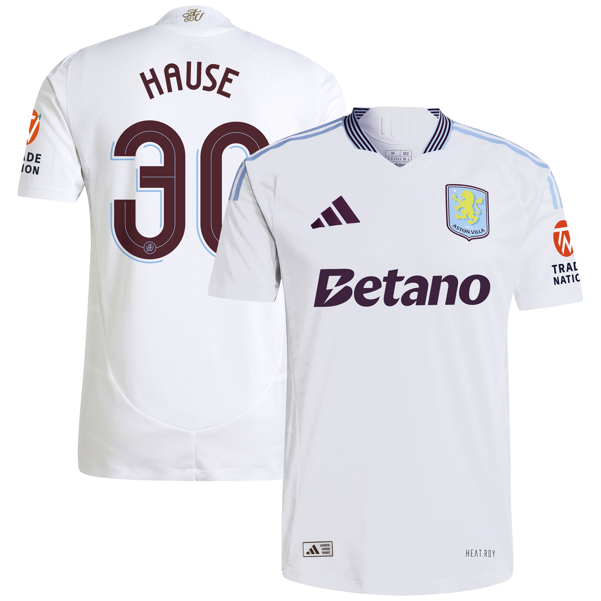 aston villa adidas away authentic shirt 2024-25 with hause 30 cup printing Collection | Aston Villa Fan Shop