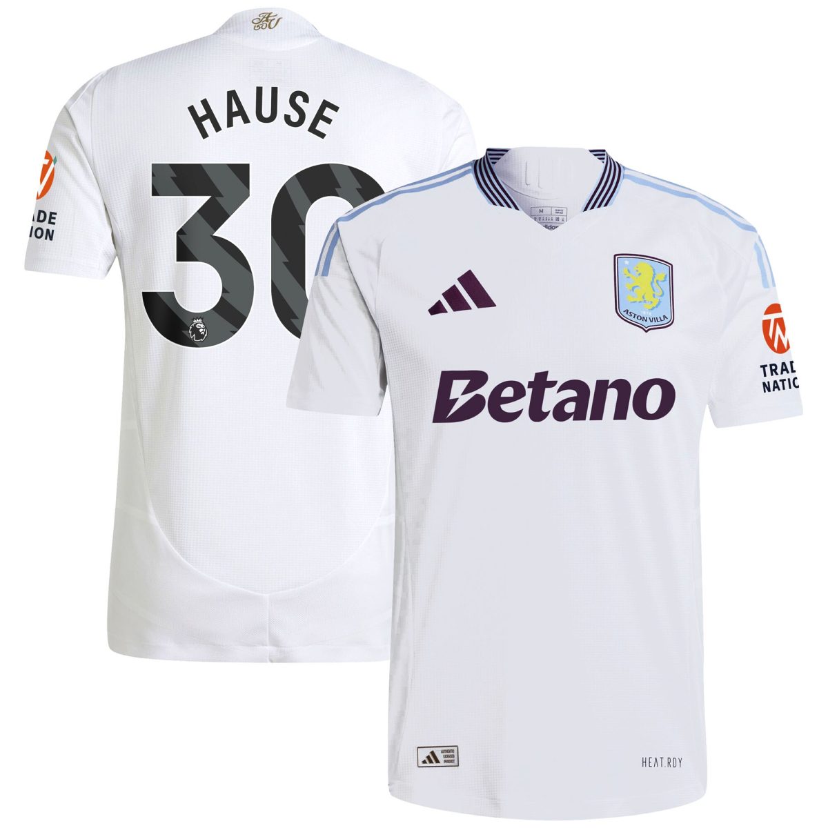 aston villa adidas away authentic shirt 2024-25 with hause 30 printing Collection | Aston Villa Fan Shop