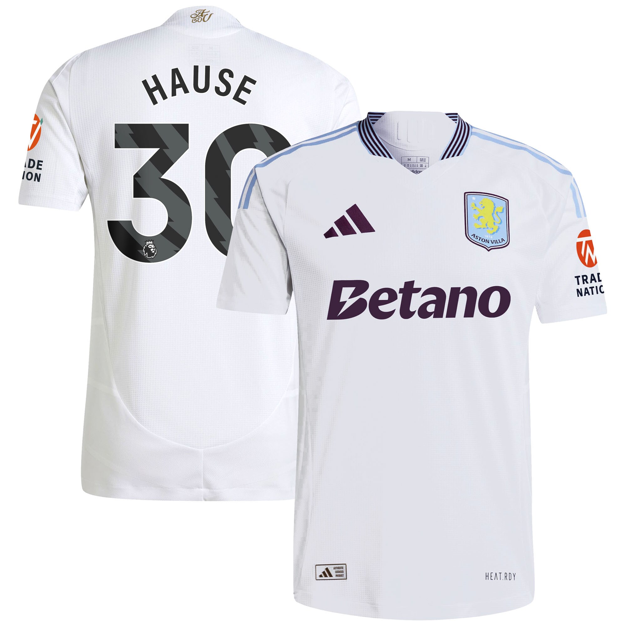 aston villa adidas away authentic shirt 2024-25 with hause 30 printing Collection | Aston Villa Fan Shop