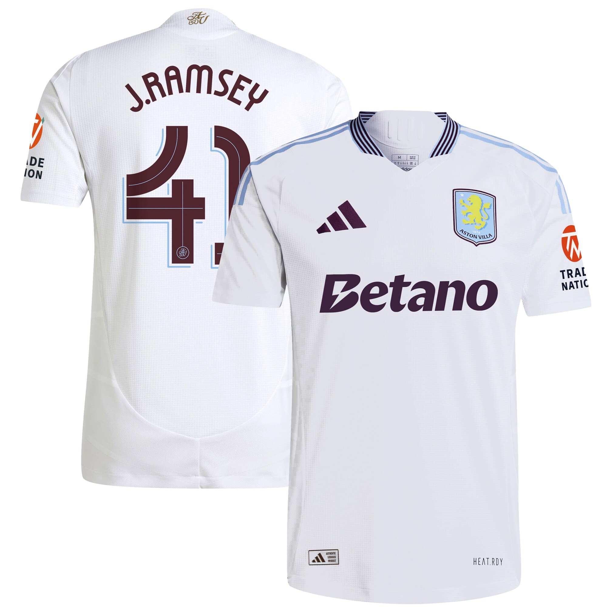 aston villa adidas away authentic shirt 2024-25 with j. ramsey 41 cup printing Collection | Aston Villa Fan Shop