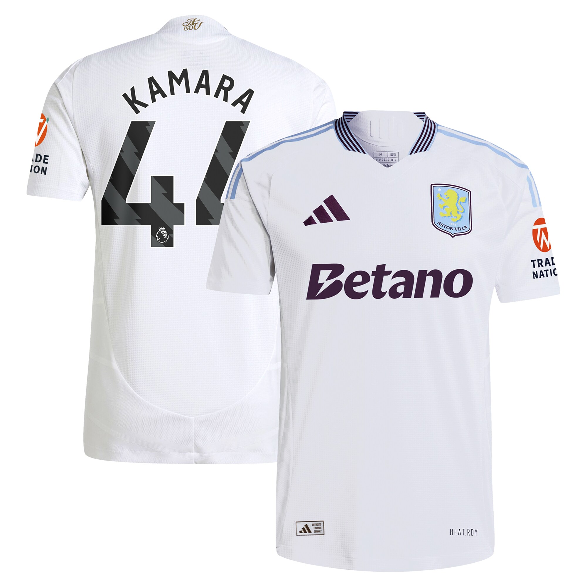 aston villa adidas away authentic shirt 2024-25 with kamara 44 printing Collection | Aston Villa Fan Shop