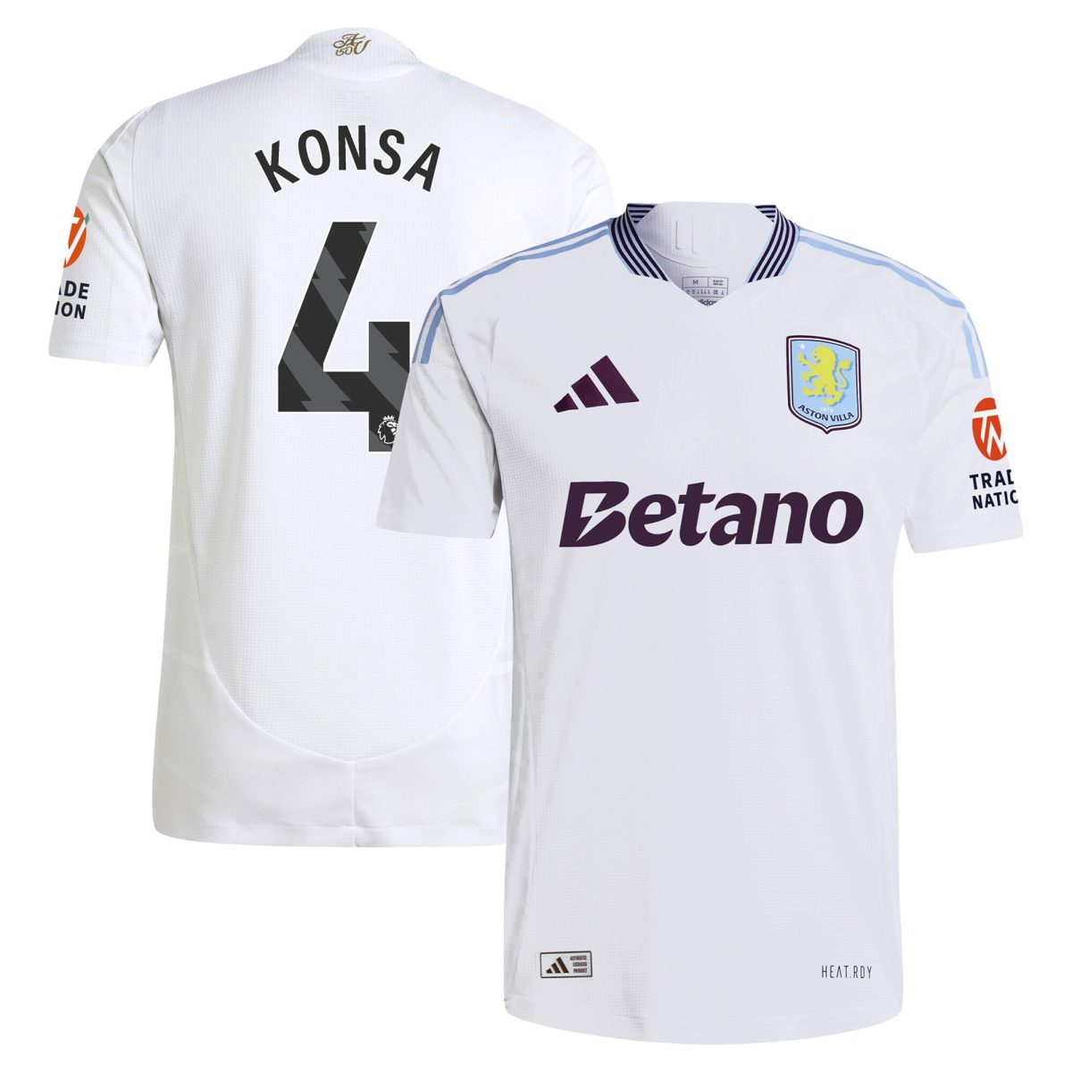 aston villa adidas away authentic shirt 2024-25 with konsa 4 printing Collection | Aston Villa Fan Shop