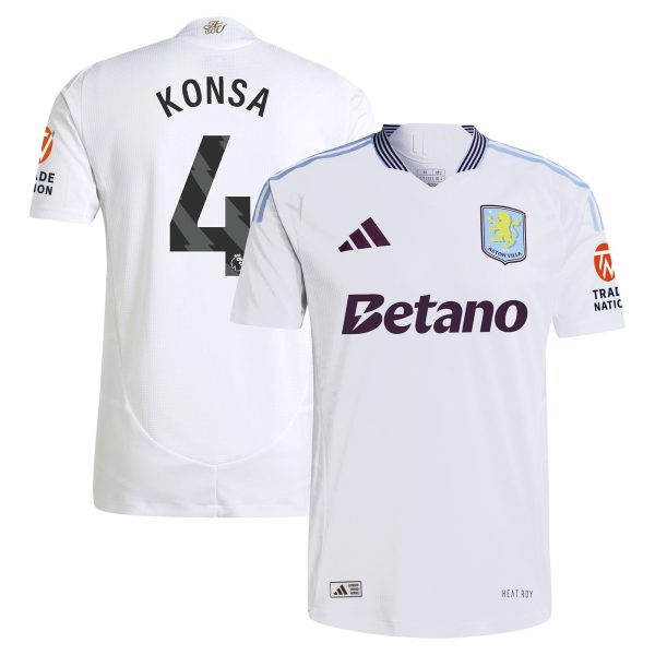 aston villa adidas away authentic shirt 2024-25 with konsa 4 printing Collection | Aston Villa Fan Shop