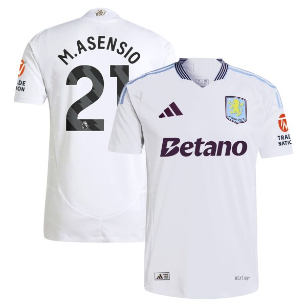 aston villa adidas away authentic shirt 2024-25 with m.asensio 21 printing Collection | Aston Villa Fan Shop