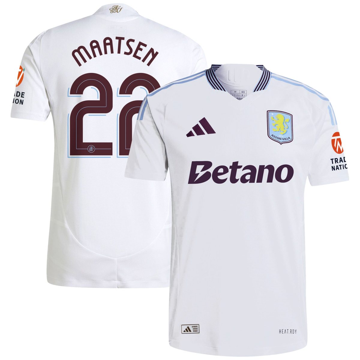 aston villa adidas away authentic shirt 2024-25 with maatsen 22 cup printing Collection | Aston Villa Fan Shop