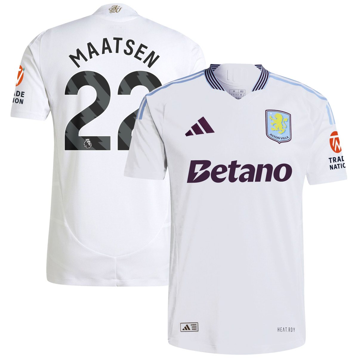 aston villa adidas away authentic shirt 2024-25 with maatsen 22 printing Collection | Aston Villa Fan Shop