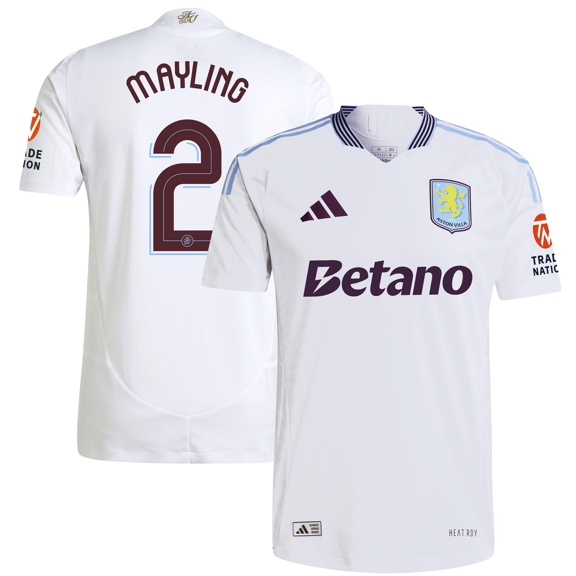 aston villa adidas away authentic shirt 2024-25 with mayling 2 cup printing Collection | Aston Villa Fan Shop