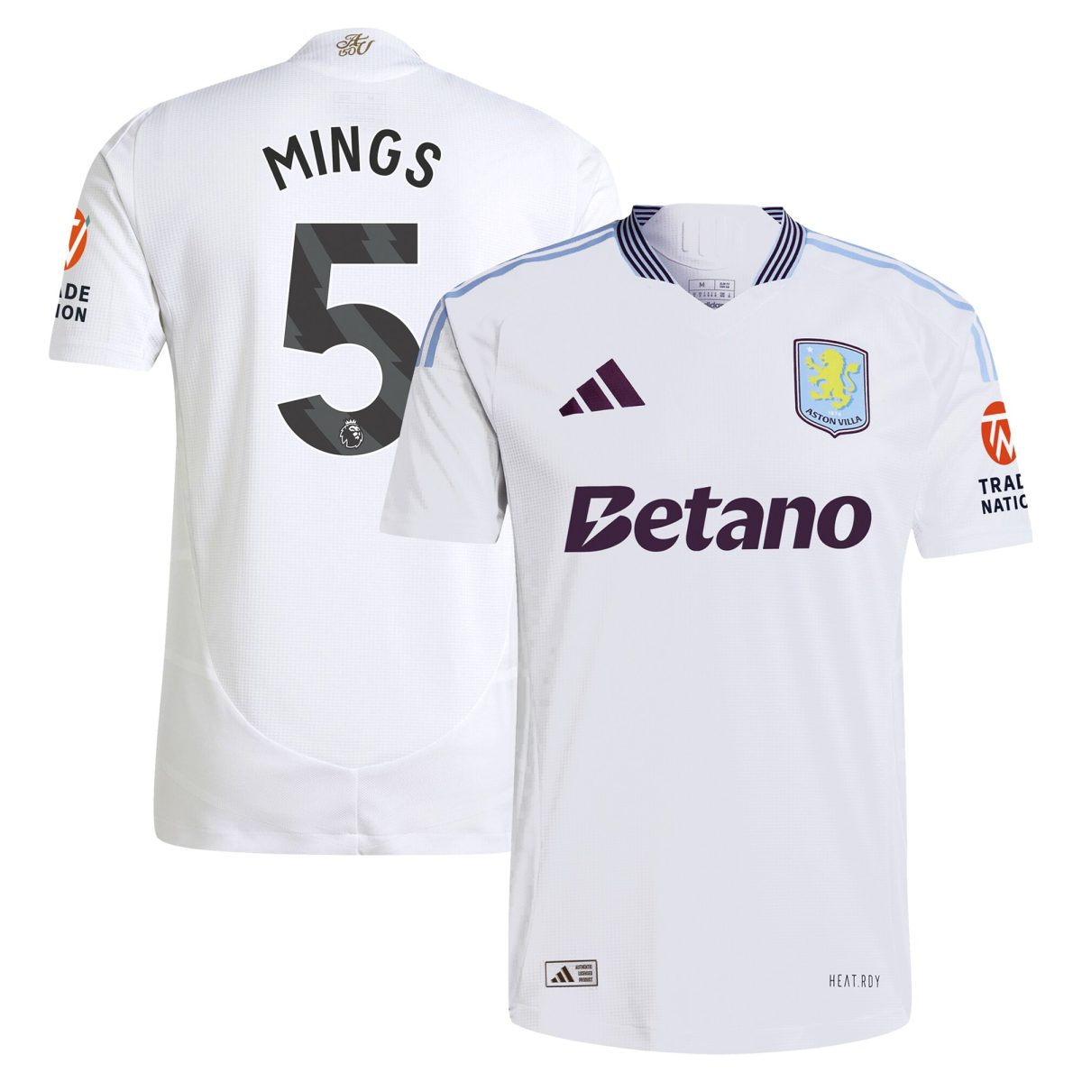 aston villa adidas away authentic shirt 2024-25 with mings 5 printing Collection | Aston Villa Fan Shop
