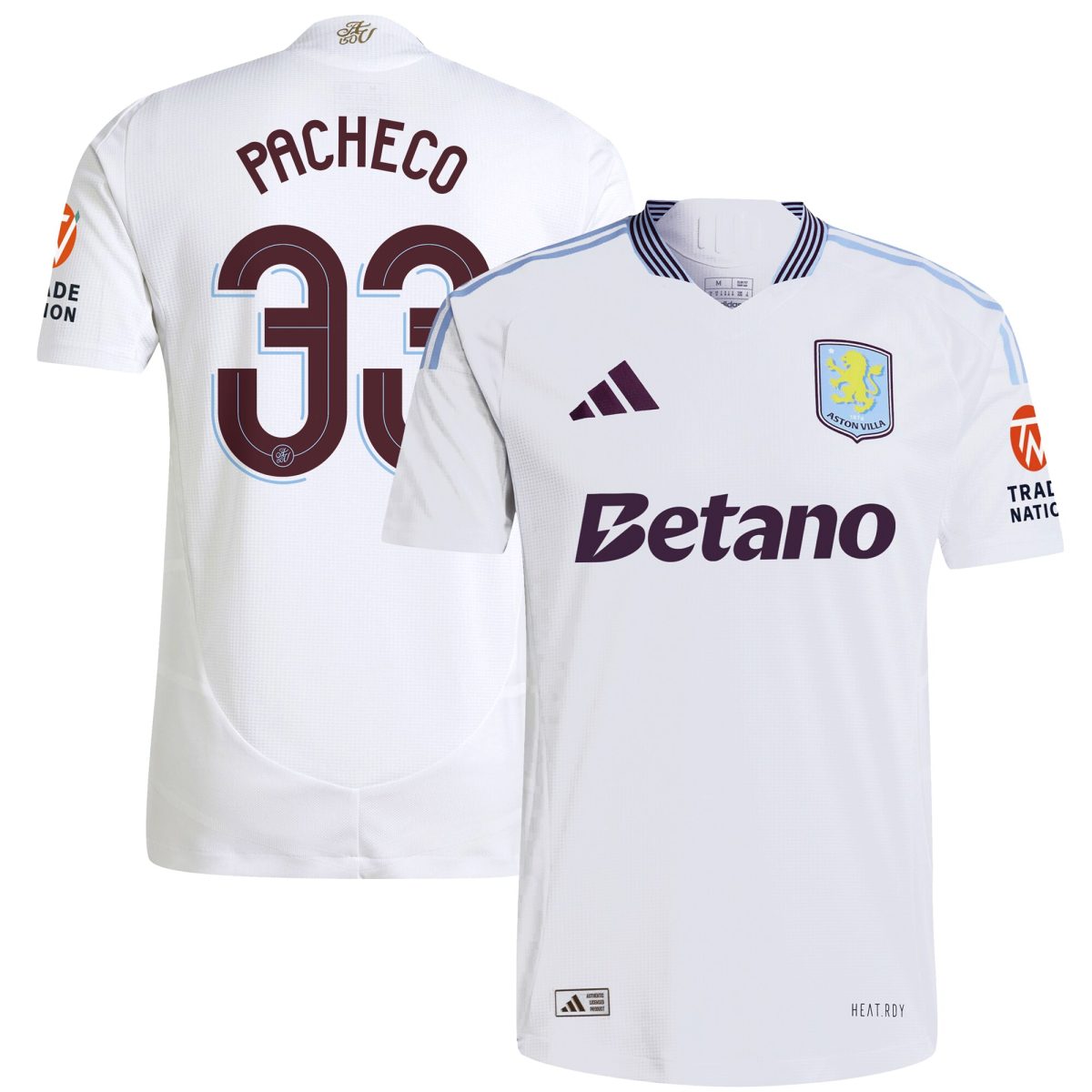 aston villa adidas away authentic shirt 2024-25 with pacheco 33 cup printing Collection | Aston Villa Fan Shop