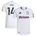 aston villa adidas away authentic shirt 2024-25 with pau 14 printing Collection | Aston Villa Fan Shop