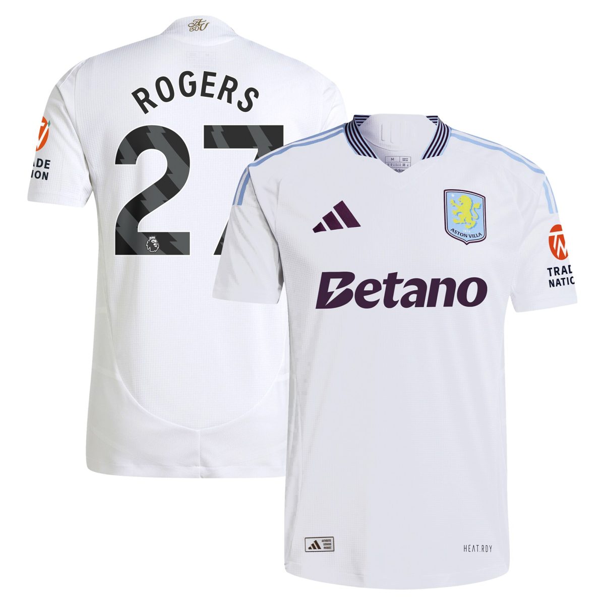 aston villa adidas away authentic shirt 2024-25 with rogers 27 printing Collection | Aston Villa Fan Shop