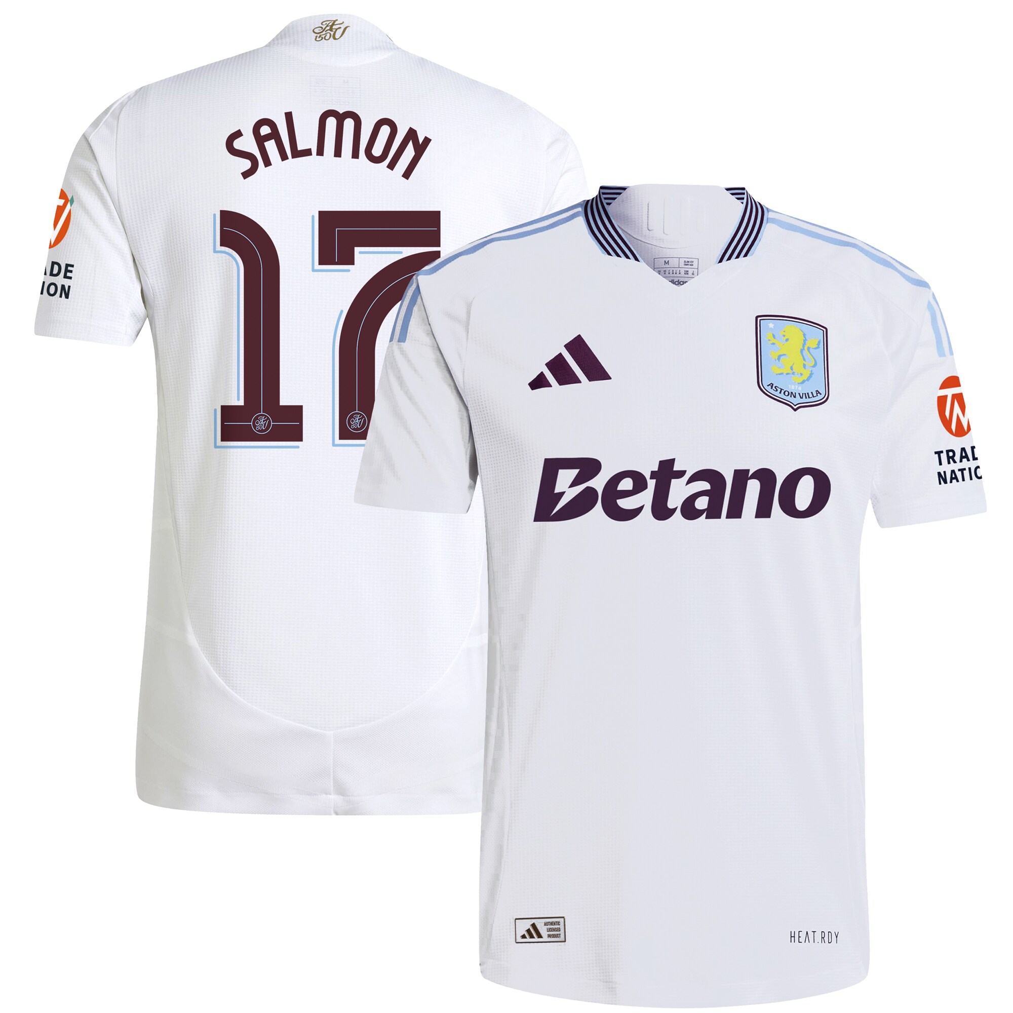 aston villa adidas away authentic shirt 2024-25 with salmon 17 cup printing Collection | Aston Villa Fan Shop