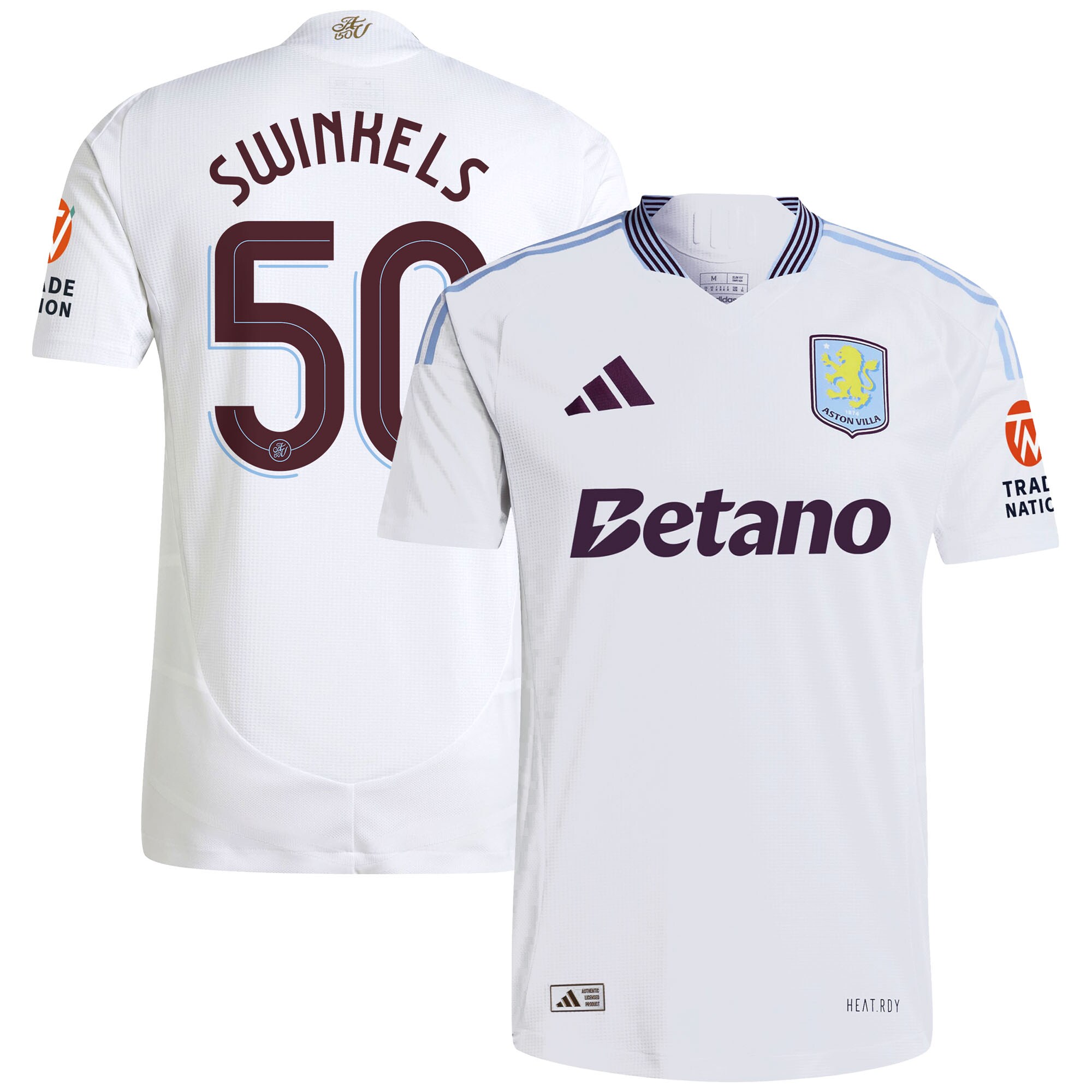 aston villa adidas away authentic shirt 2024-25 with swinkels 50 cup printing Collection | Aston Villa Fan Shop
