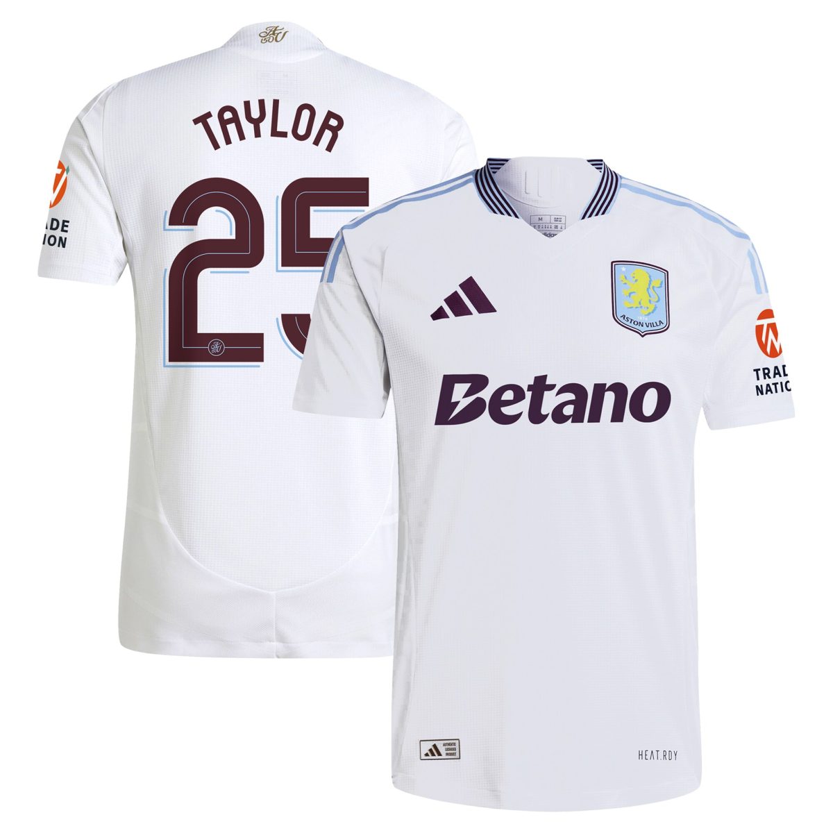 aston villa adidas away authentic shirt 2024-25 with taylor 25 cup printing Collection | Aston Villa Fan Shop