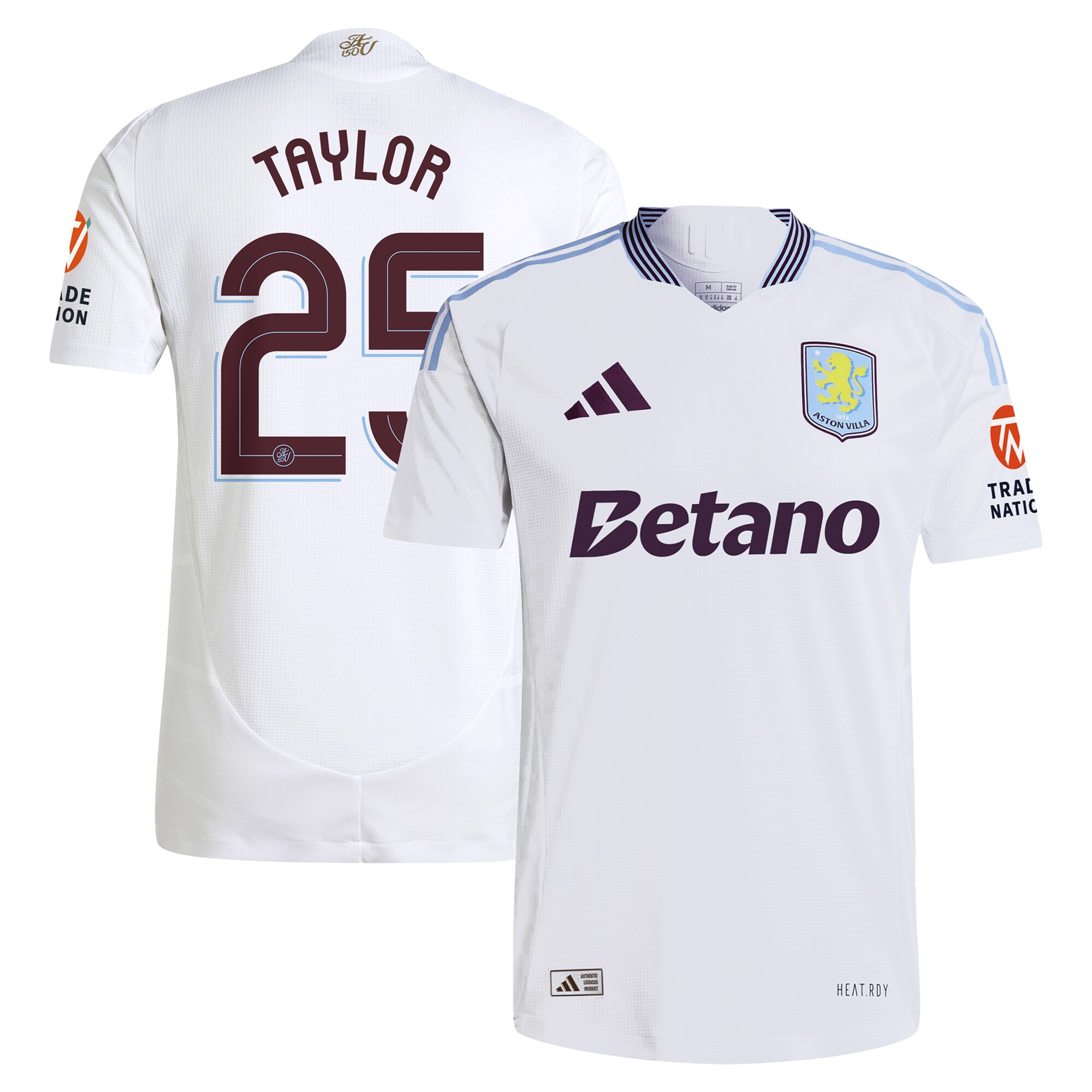 aston villa adidas away authentic shirt 2024-25 with taylor 25 cup printing Collection | Aston Villa Fan Shop
