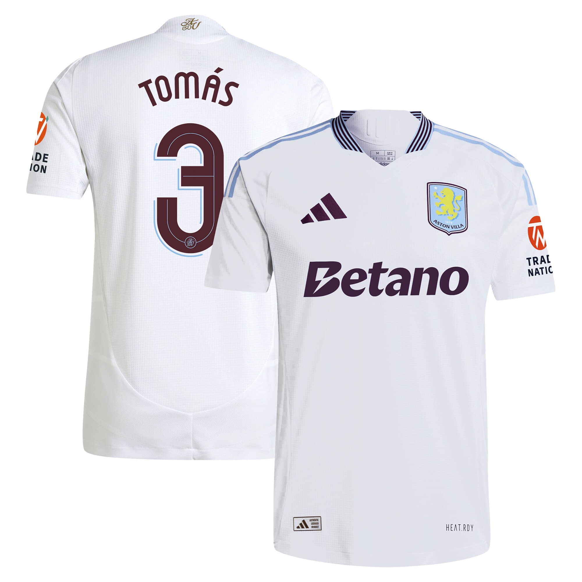 aston villa adidas away authentic shirt 2024-25 with tomás 3 cup printing Collection | Aston Villa Fan Shop