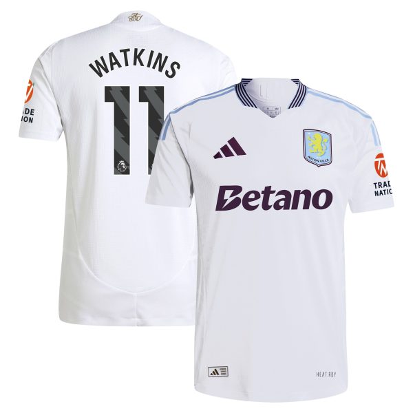 aston villa adidas away authentic shirt 2024-25 with watkins 11 printing Collection | Aston Villa Fan Shop