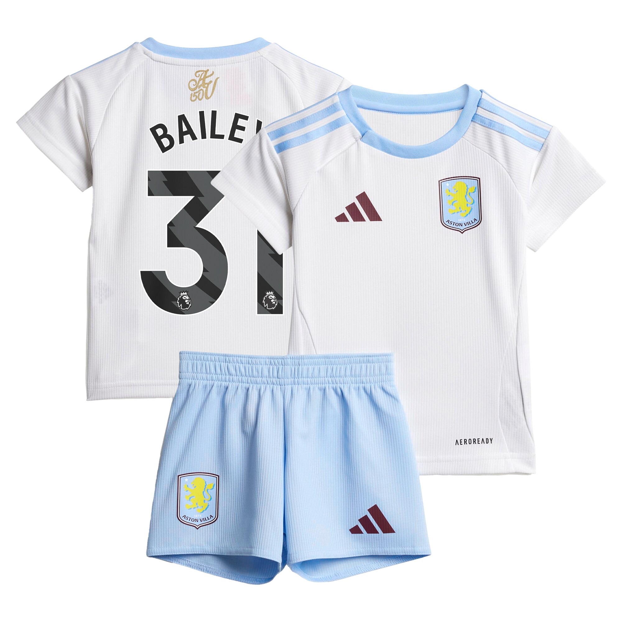 aston villa adidas away baby kit 2024-25 with bailey 31 printing Collection | Aston Villa Fan Shop