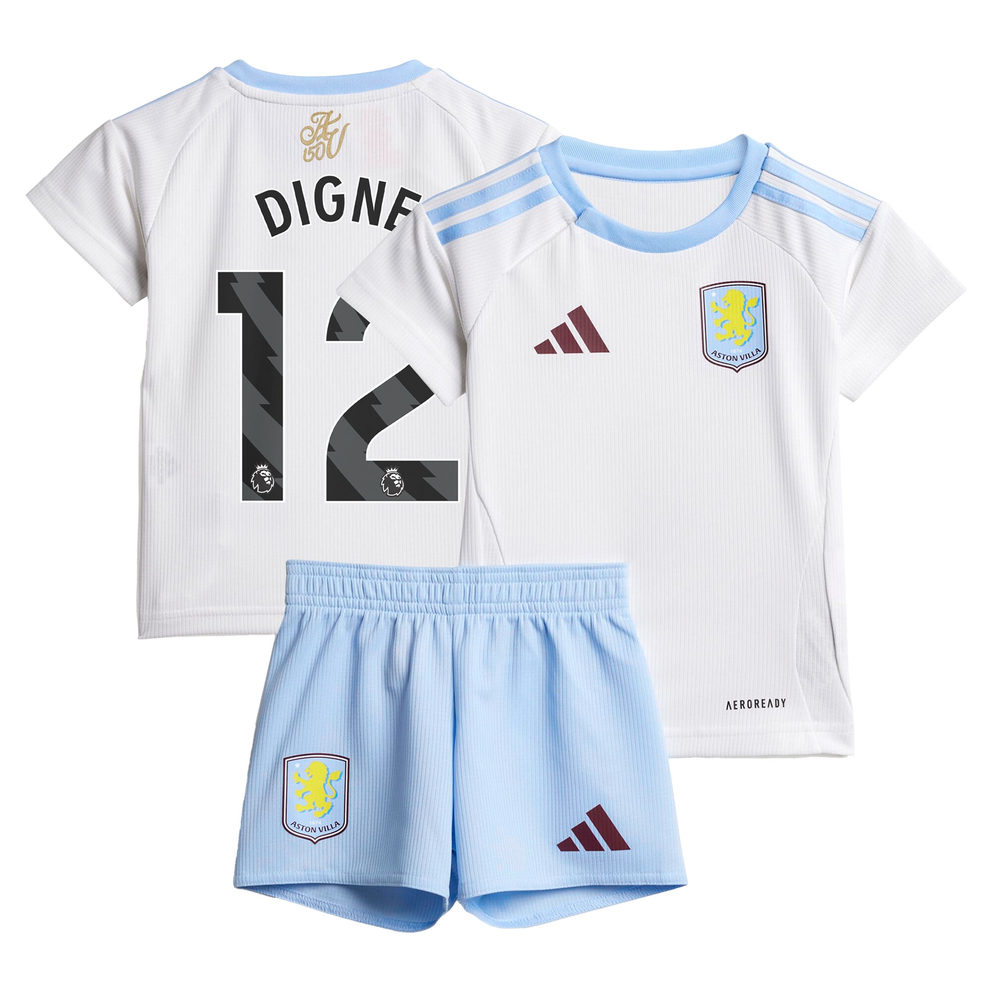 aston villa adidas away baby kit 2024-25 with digne 12 printing Collection | Aston Villa Fan Shop