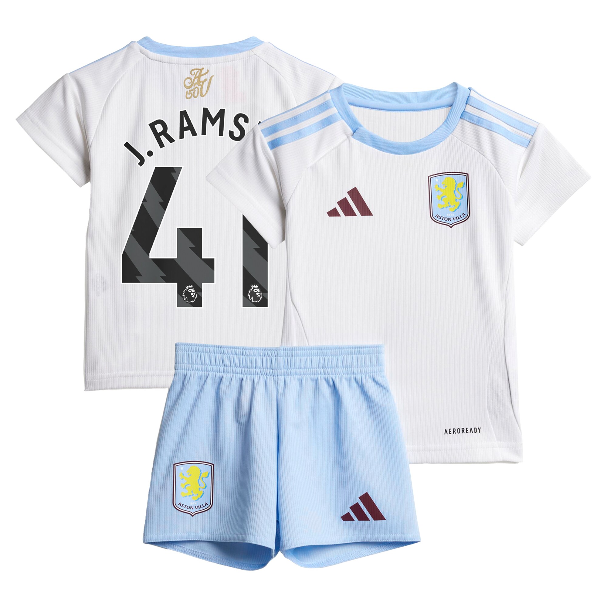 aston villa adidas away baby kit 2024-25 with j. ramsey 41 printing Collection | Aston Villa Fan Shop