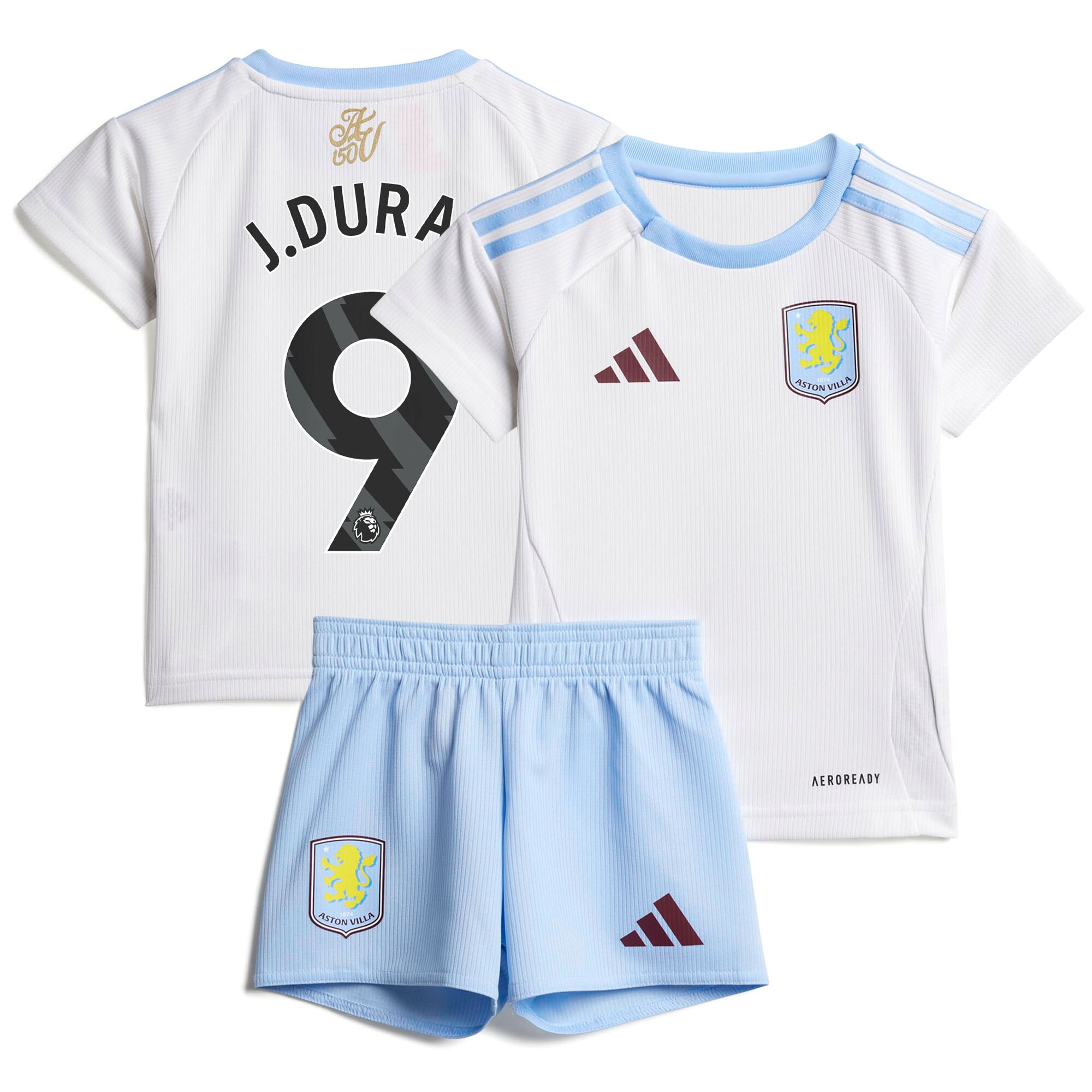 aston villa adidas away baby kit 2024-25 with j.duran 9 printing Collection | Aston Villa Fan Shop