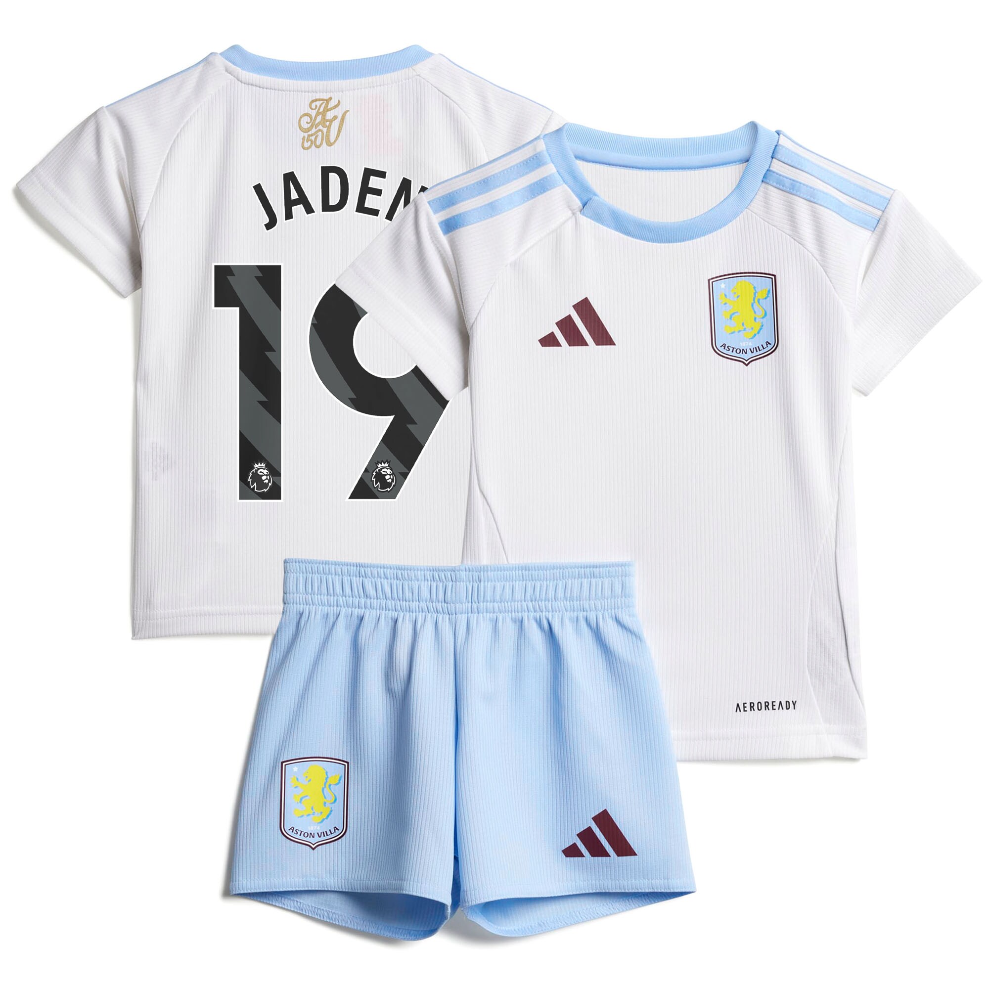 aston villa adidas away baby kit 2024-25 with jaden 19 printing Collection | Aston Villa Fan Shop