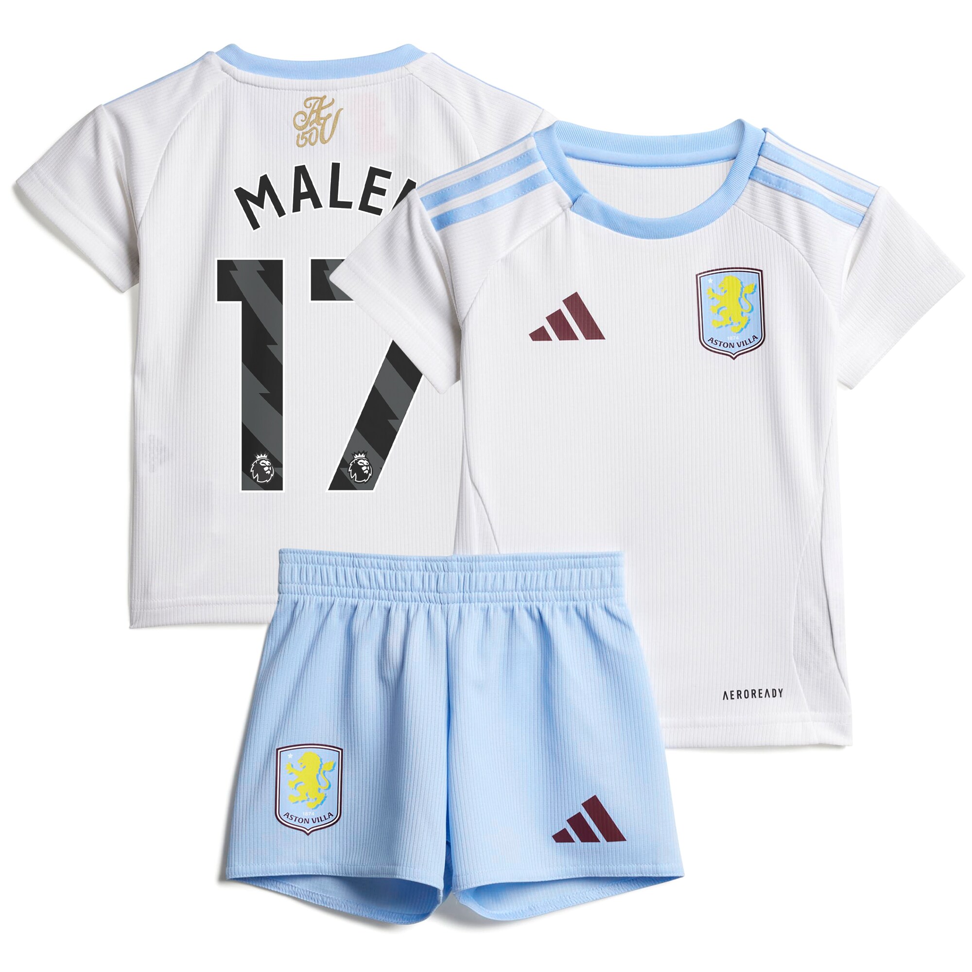 aston villa adidas away baby kit 2024-25 with malen 17 printing Collection | Aston Villa Fan Shop