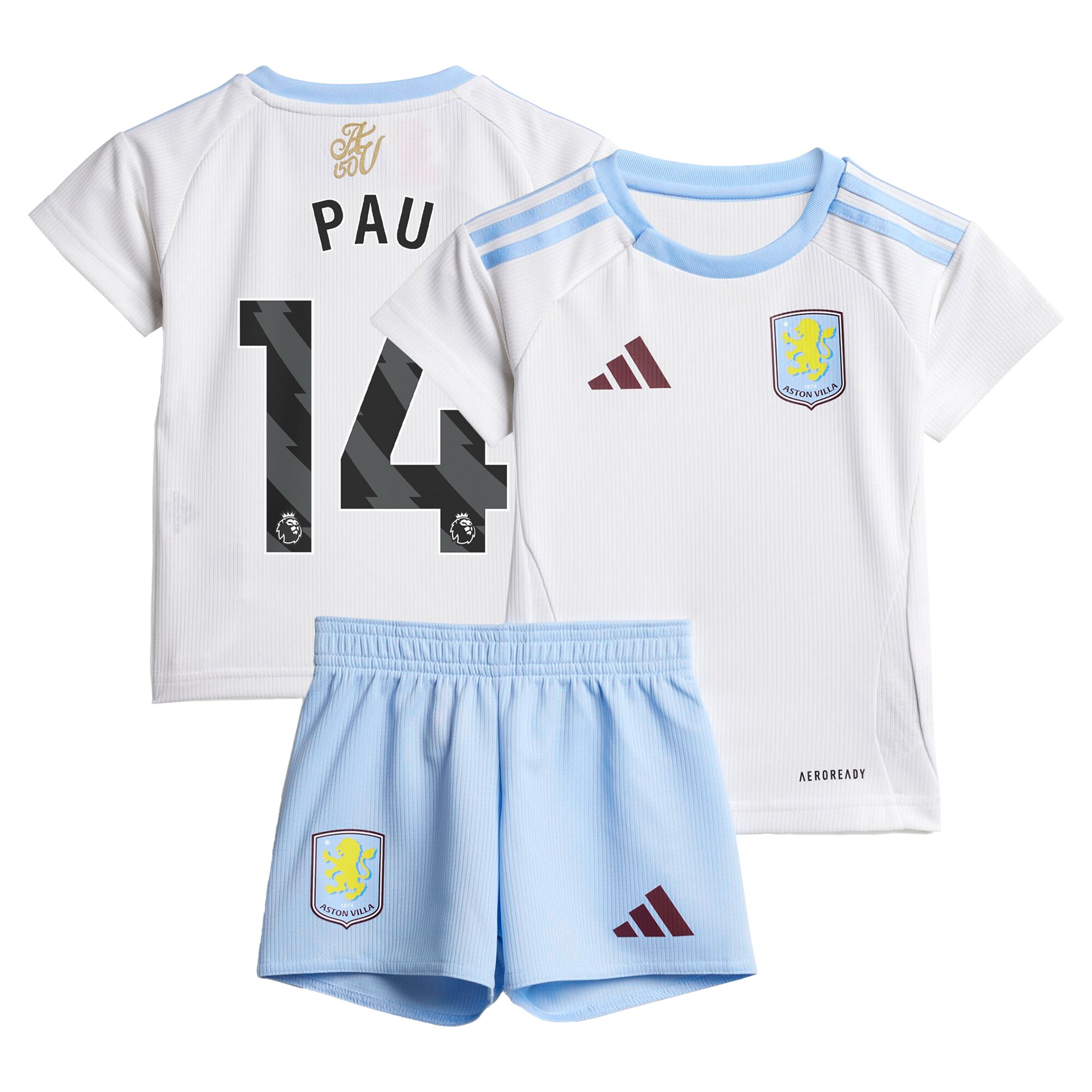 aston villa adidas away baby kit 2024-25 with pau 14 printing Collection | Aston Villa Fan Shop