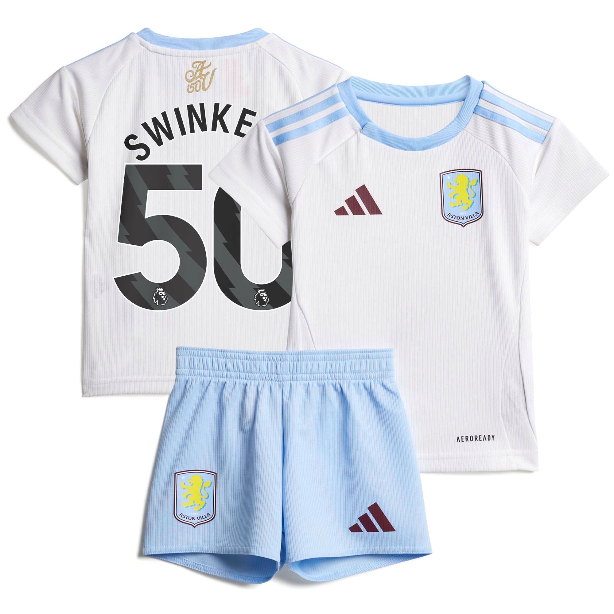 aston villa adidas away baby kit 2024-25 with swinkels 50 printing Collection | Aston Villa Fan Shop