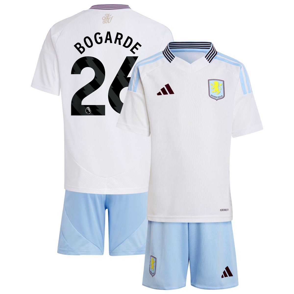 aston villa adidas away mini kit 2024-25 with bogarde 26 printing Collection | Aston Villa Fan Shop