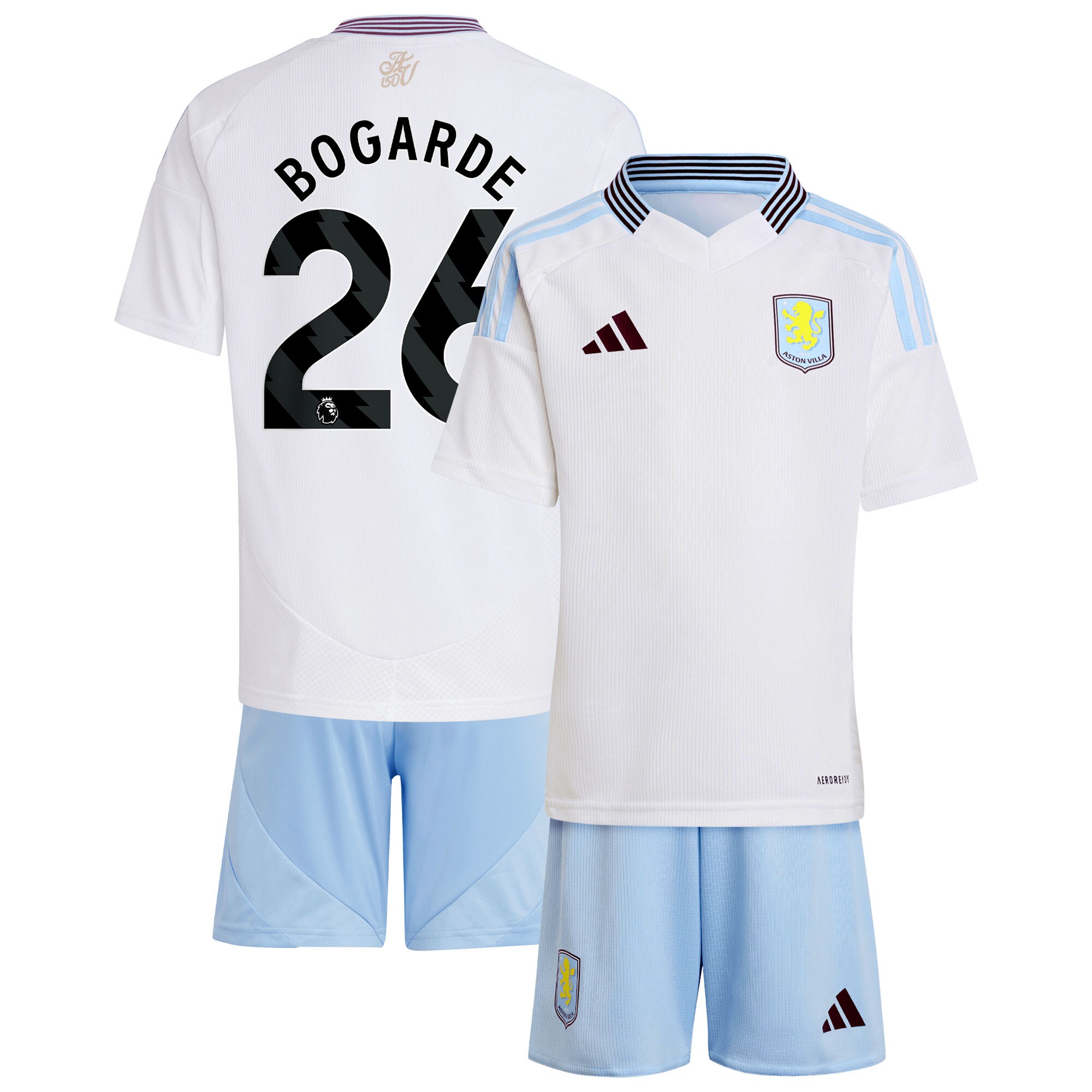 aston villa adidas away mini kit 2024-25 with bogarde 26 printing Collection | Aston Villa Fan Shop