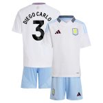 aston villa adidas away mini kit 2024-25 with diego carlos 3 printing Collection | Aston Villa Fan Shop