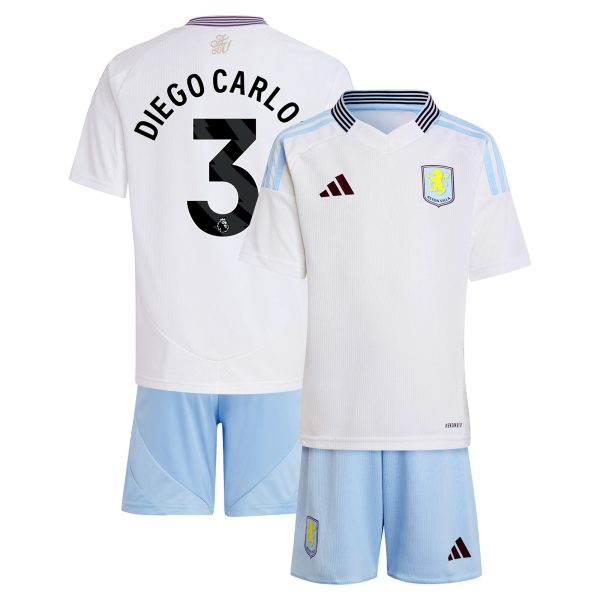 aston villa adidas away mini kit 2024-25 with diego carlos 3 printing Collection | Aston Villa Fan Shop