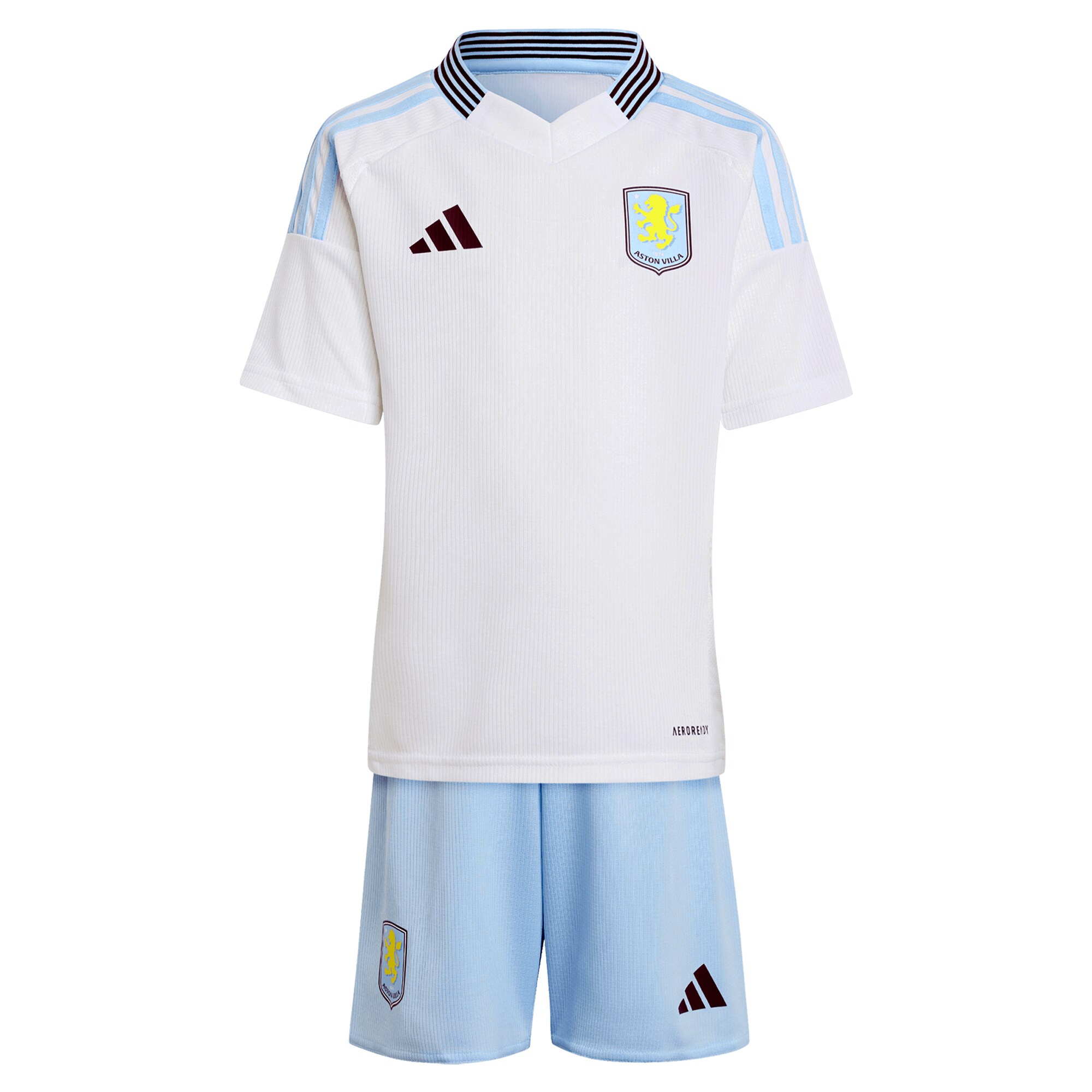 aston villa adidas away mini kit 2024-25 with diego carlos 3 printing Collection | Aston Villa Fan Shop