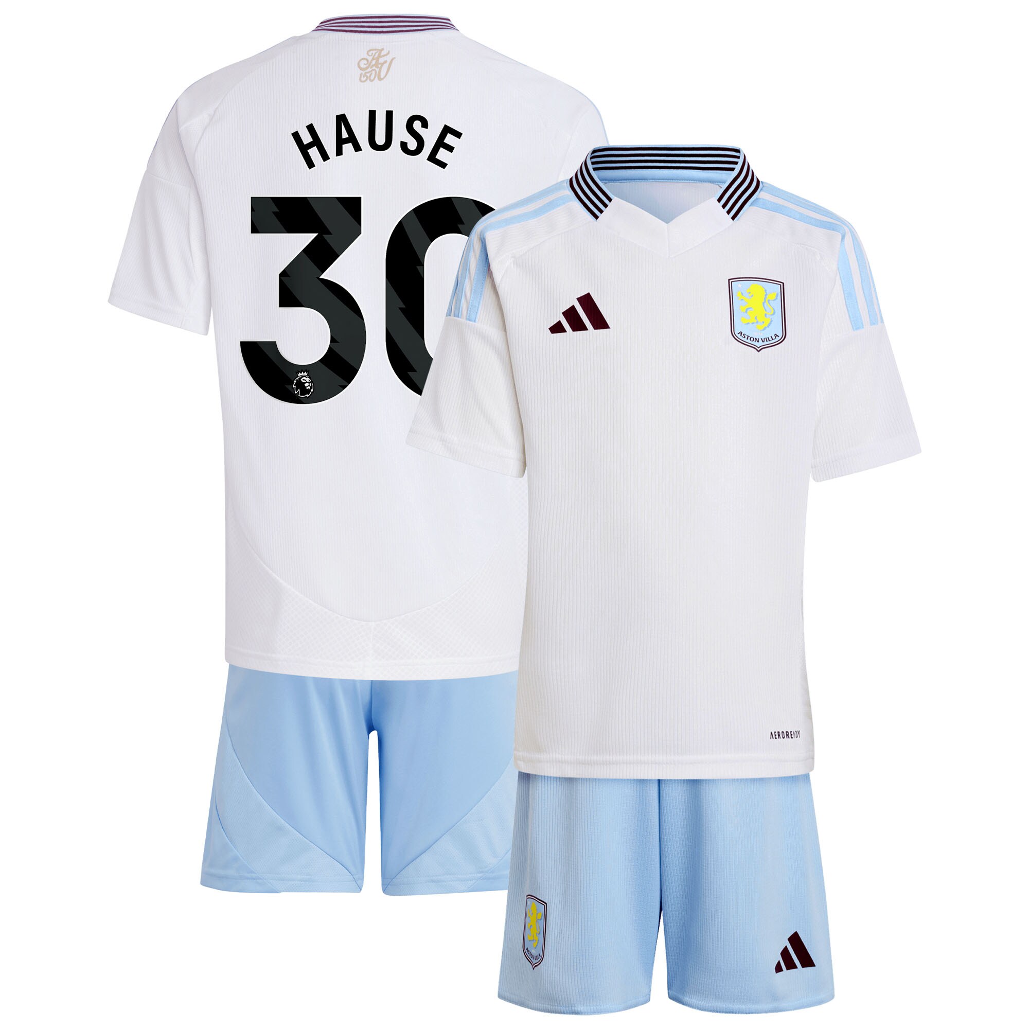 aston villa adidas away mini kit 2024-25 with hause 30 printing Collection | Aston Villa Fan Shop