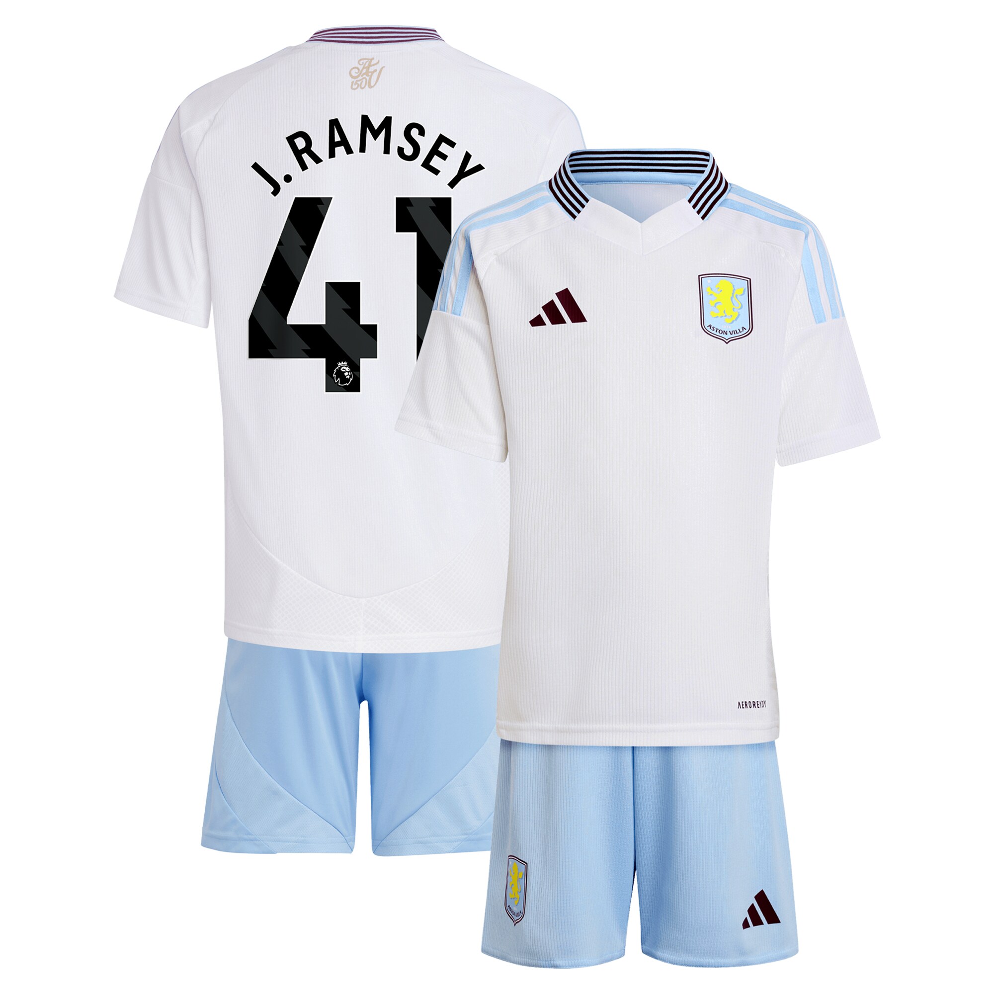 aston villa adidas away mini kit 2024-25 with j. ramsey 41 printing Collection | Aston Villa Fan Shop