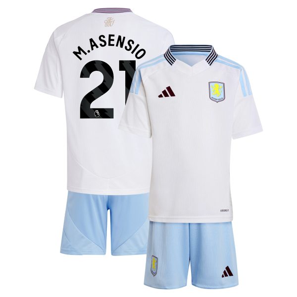 aston villa adidas away mini kit 2024-25 with m.asensio 21 printing Collection | Aston Villa Fan Shop