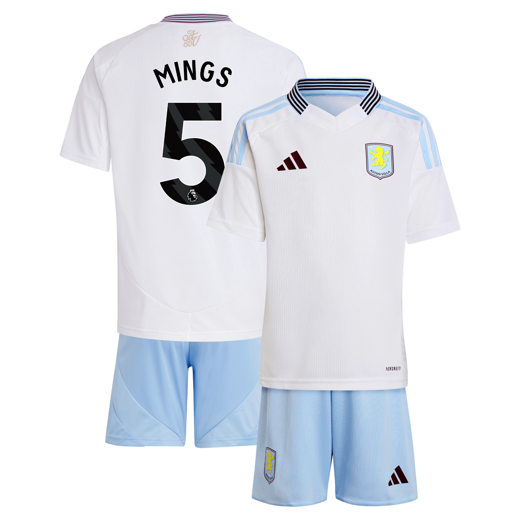 aston villa adidas away mini kit 2024-25 with mings 5 printing Collection | Aston Villa Fan Shop